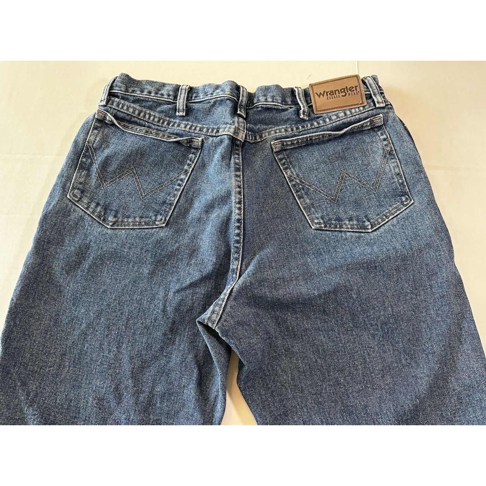 Wrangler Wrangler Rugged Wear Denim Blue Jeans 36x34 Straight Western Size US 36 / EU 52 - 11 Thumbnail