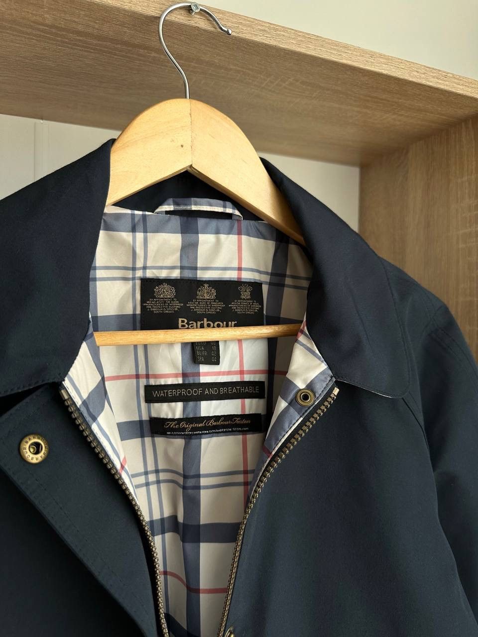 Barbour × Vintage Vintage Barbour Flurry Blue Weather Comfort Jacket Size US M / EU 48-50 / 2 - 12 Thumbnail