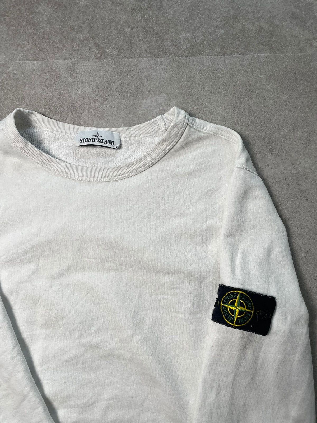 Stone Island Stone Island Sweater White Large - Excellent Condition! Size US L / EU 52-54 / 3 - 2 Thumbnail