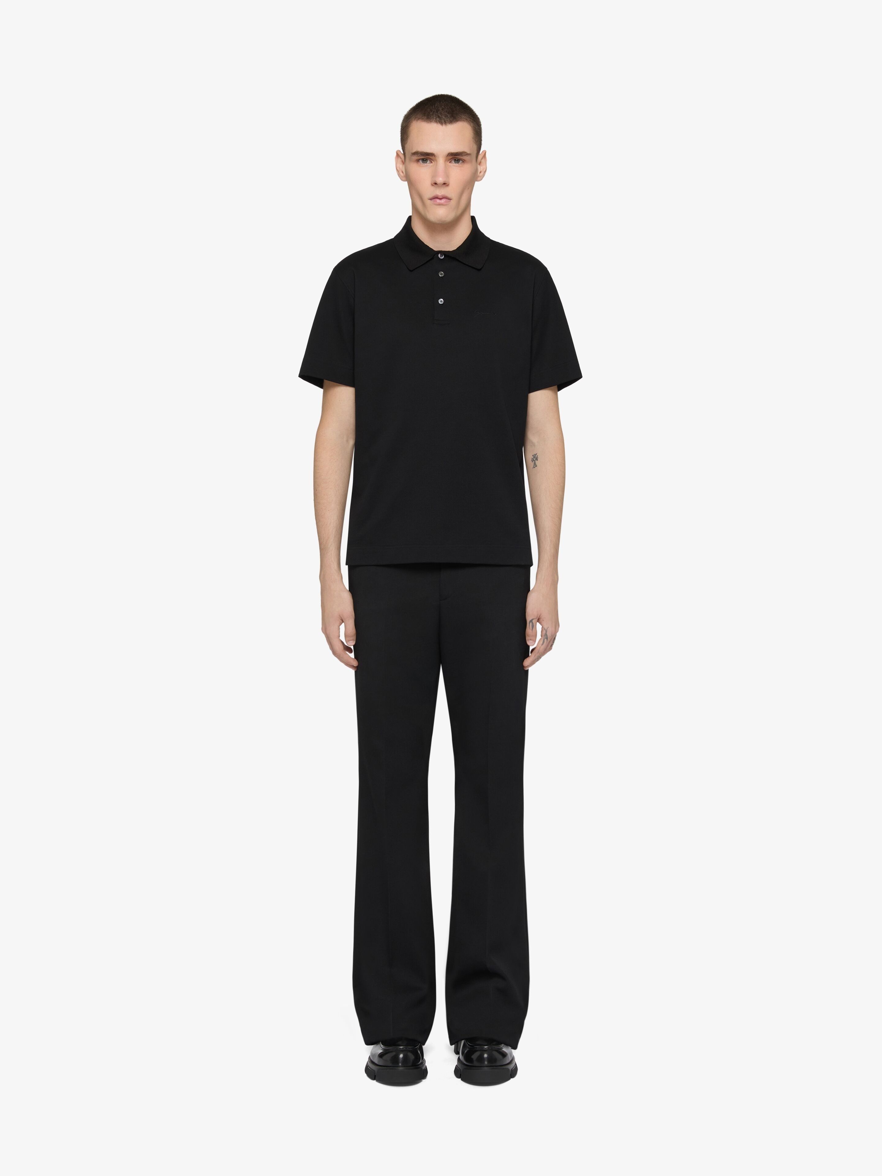 Givenchy o1w1db10326 Classic Fit Polo Shirt in Black Size US XS / EU 42 / 0 - 2 Thumbnail