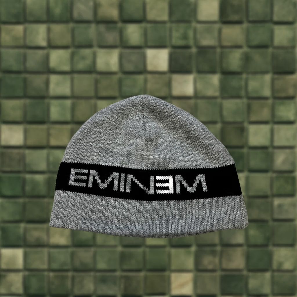 Vintage VINTAGE Bio Domes Beanie Gray Hat Cap Eminem Hip Hop 2002 Y2K Mens One Size Size ONE SIZE - 1 Thumbnail