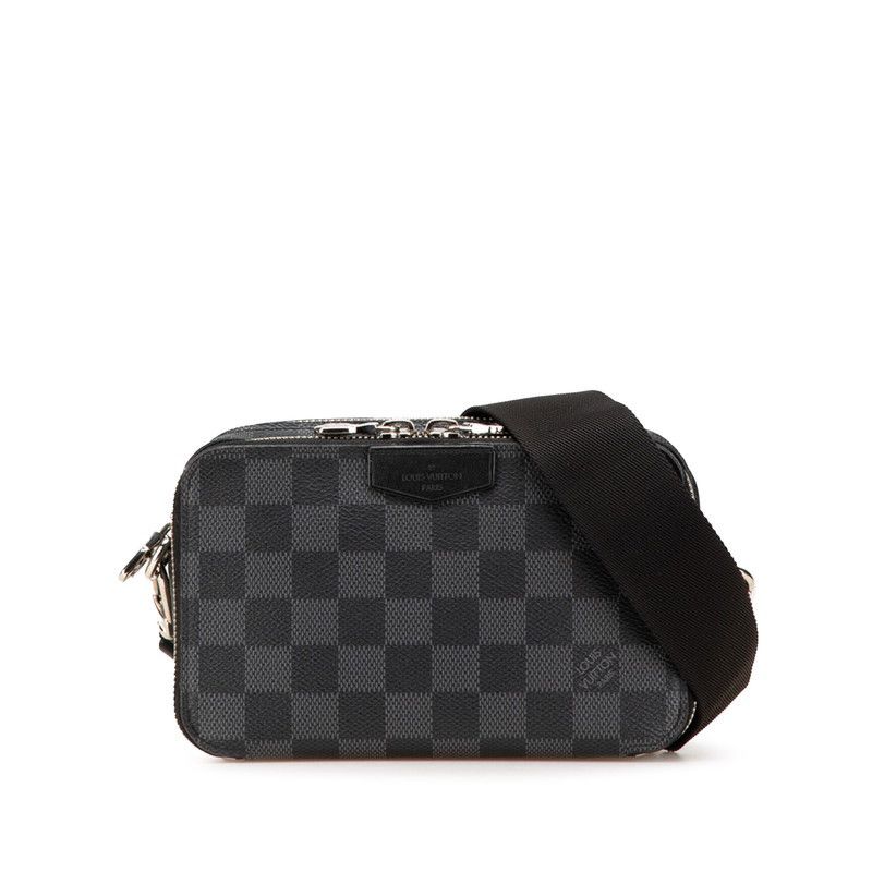Louis Vuitton Louis Vuitton Damier Graphite Alpha Wearable Wallet Shoulder Bag N60418 Canvas Crossbody Bag N60418 in Black