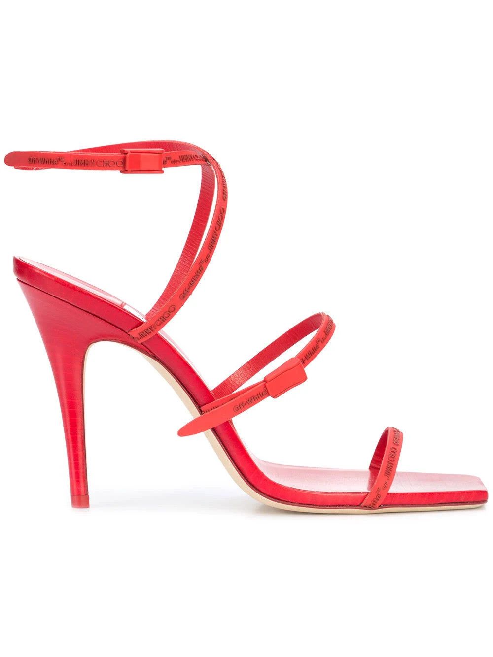 image of Off White O1Mle0524 Jane Sandal In Red, Women's (Size 9)
