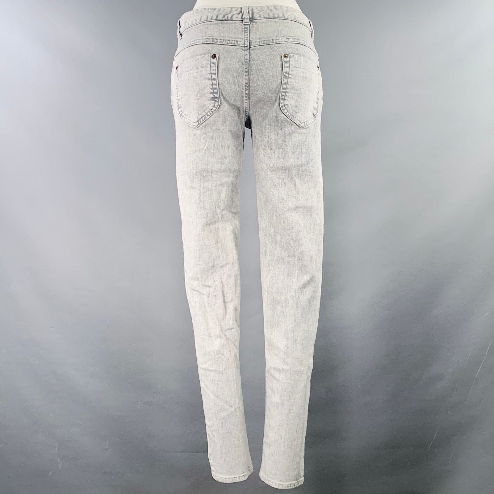 Maison Margiela MAISON MARTIN MARGIELA Size M Grey Cotton Blend Skinny Jeans Size 30" / US 8 / IT 44 - 2 Thumbnail