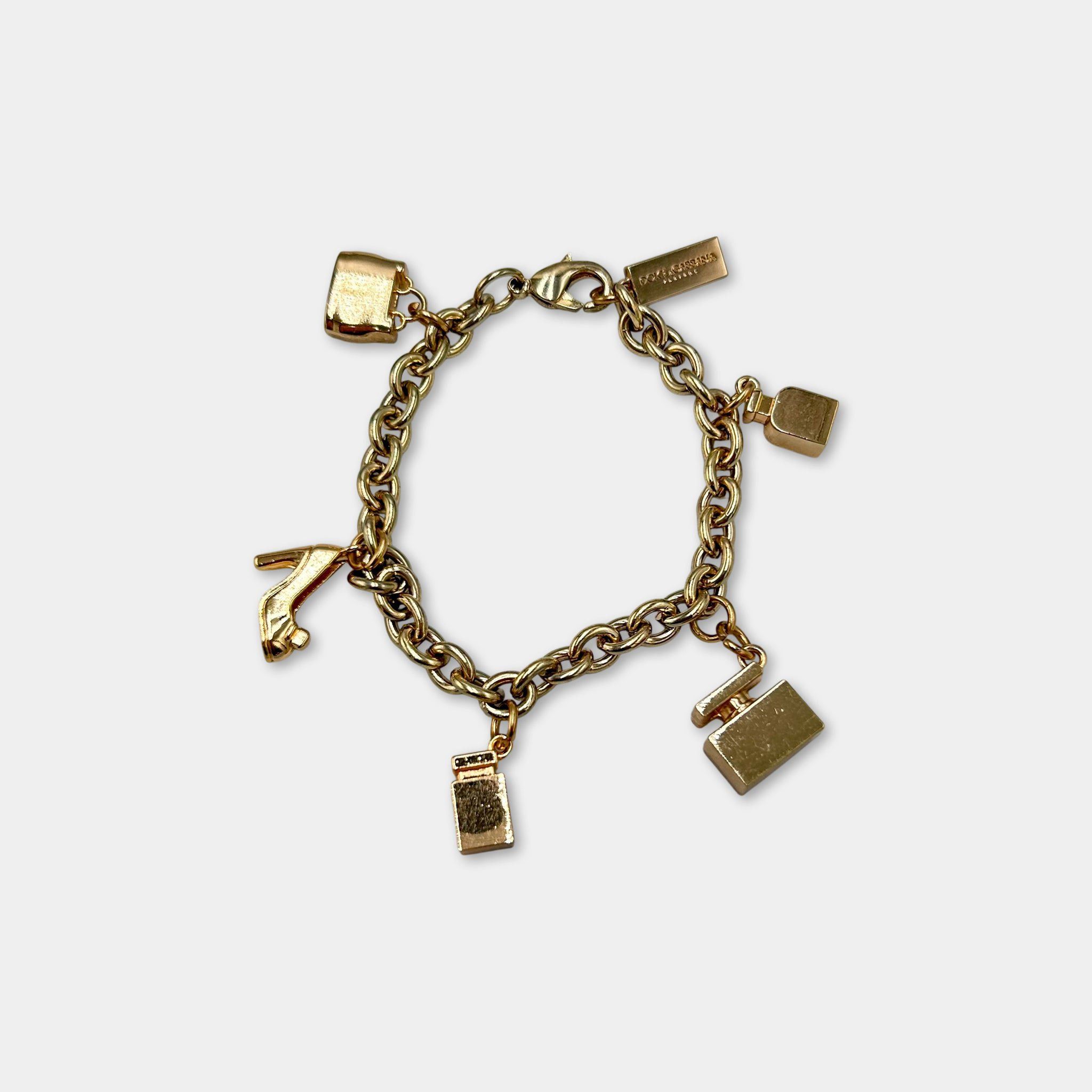 Dolce & Gabbana Dolce & Gabbana Boutique Gold Charm Bracelet Size ONE SIZE - 1 Thumbnail
