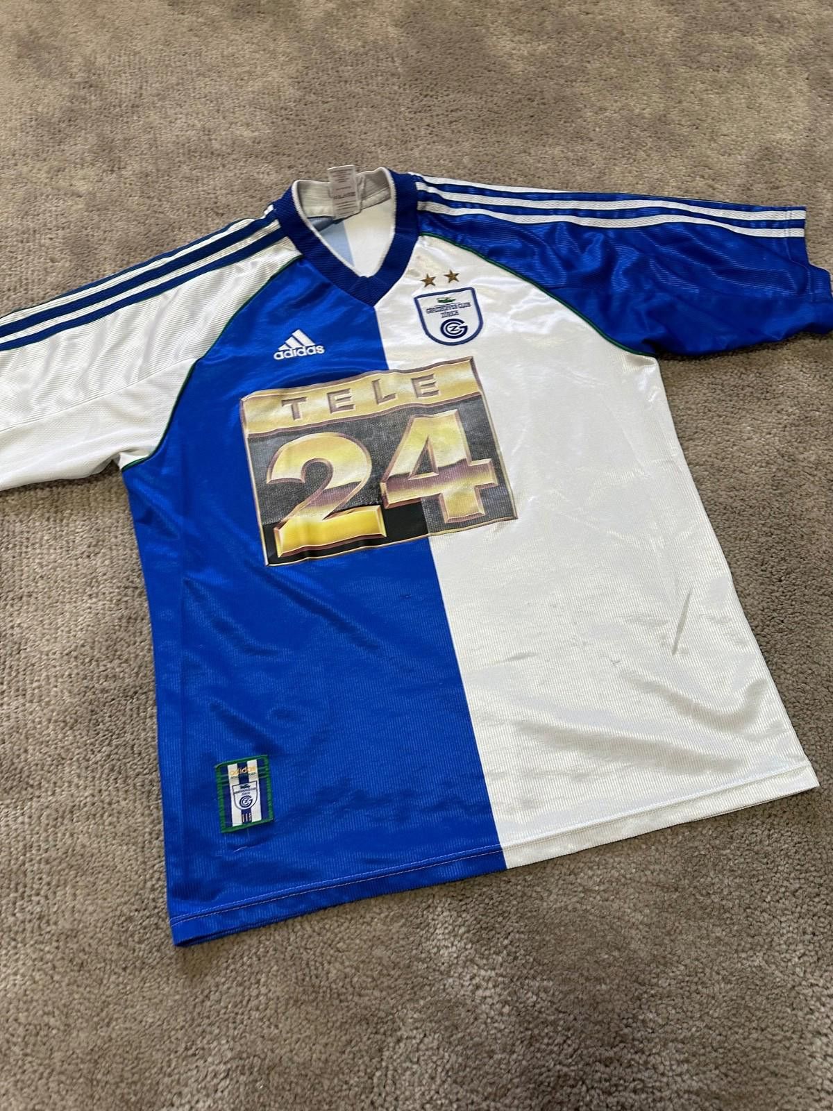 Adidas GRASSHOPPERS 1999 2000 HOME FOOTBALL SHIRT JERSEY Sz M Size US M / EU 48-50 / 2 - 2 Thumbnail