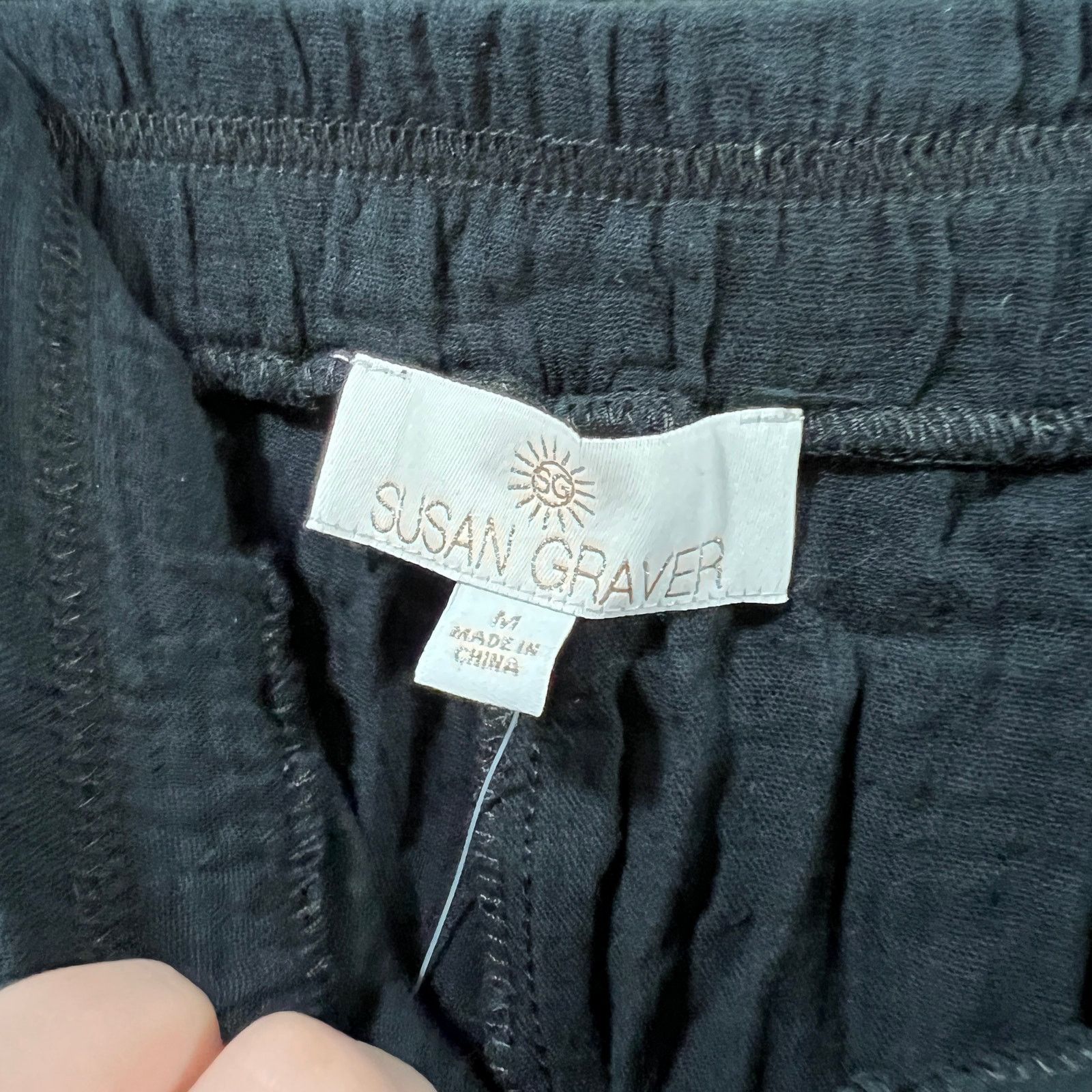 Other Susan Graver Soleil Regular Gauze Wide Leg Crop Beach Size 30" / US 8 / IT 44 - 3 Thumbnail