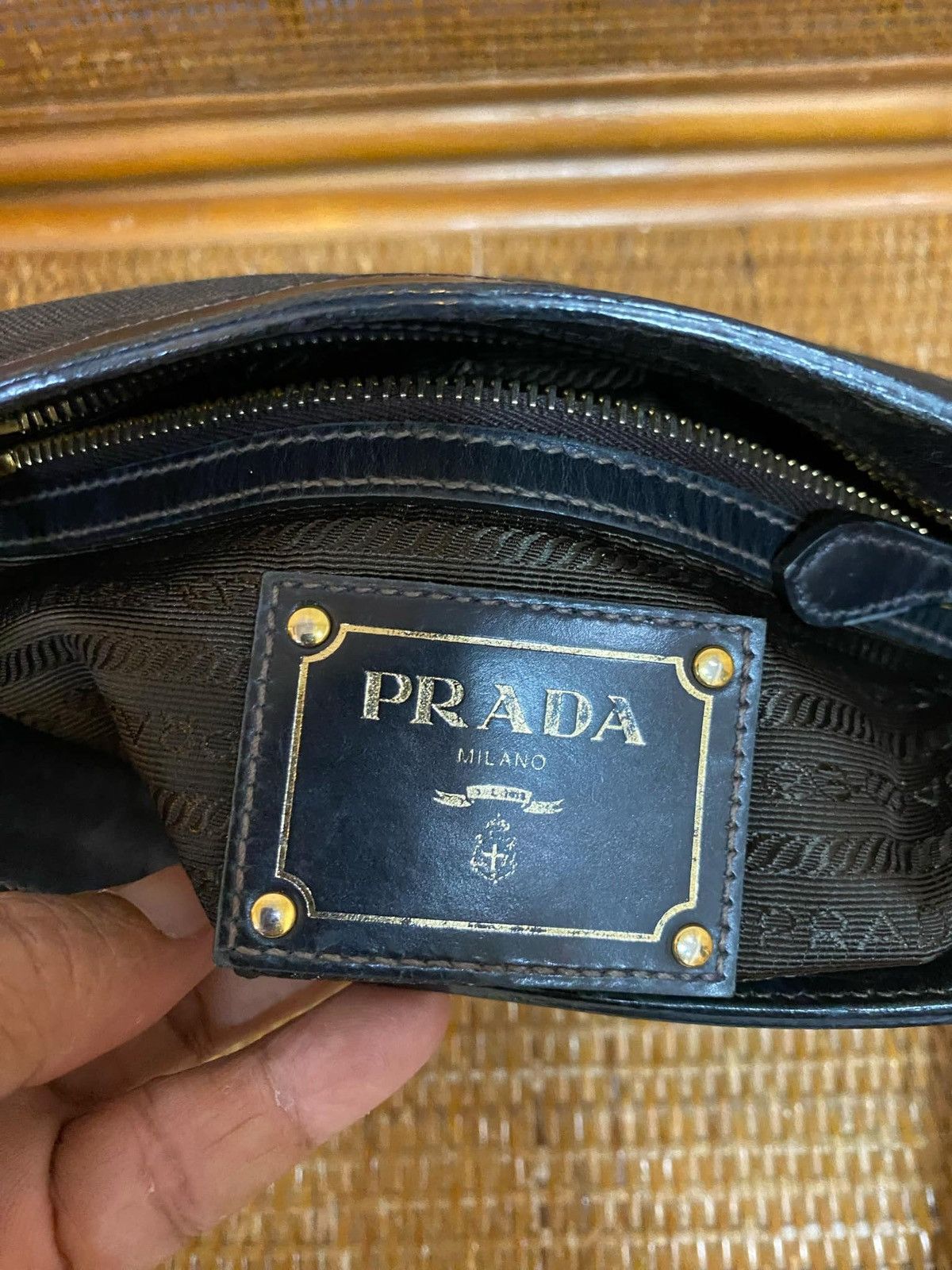 Designer × Prada × Vintage Prada Denim Crossbody Shoulder Bag Size ONE SIZE - 6 Thumbnail