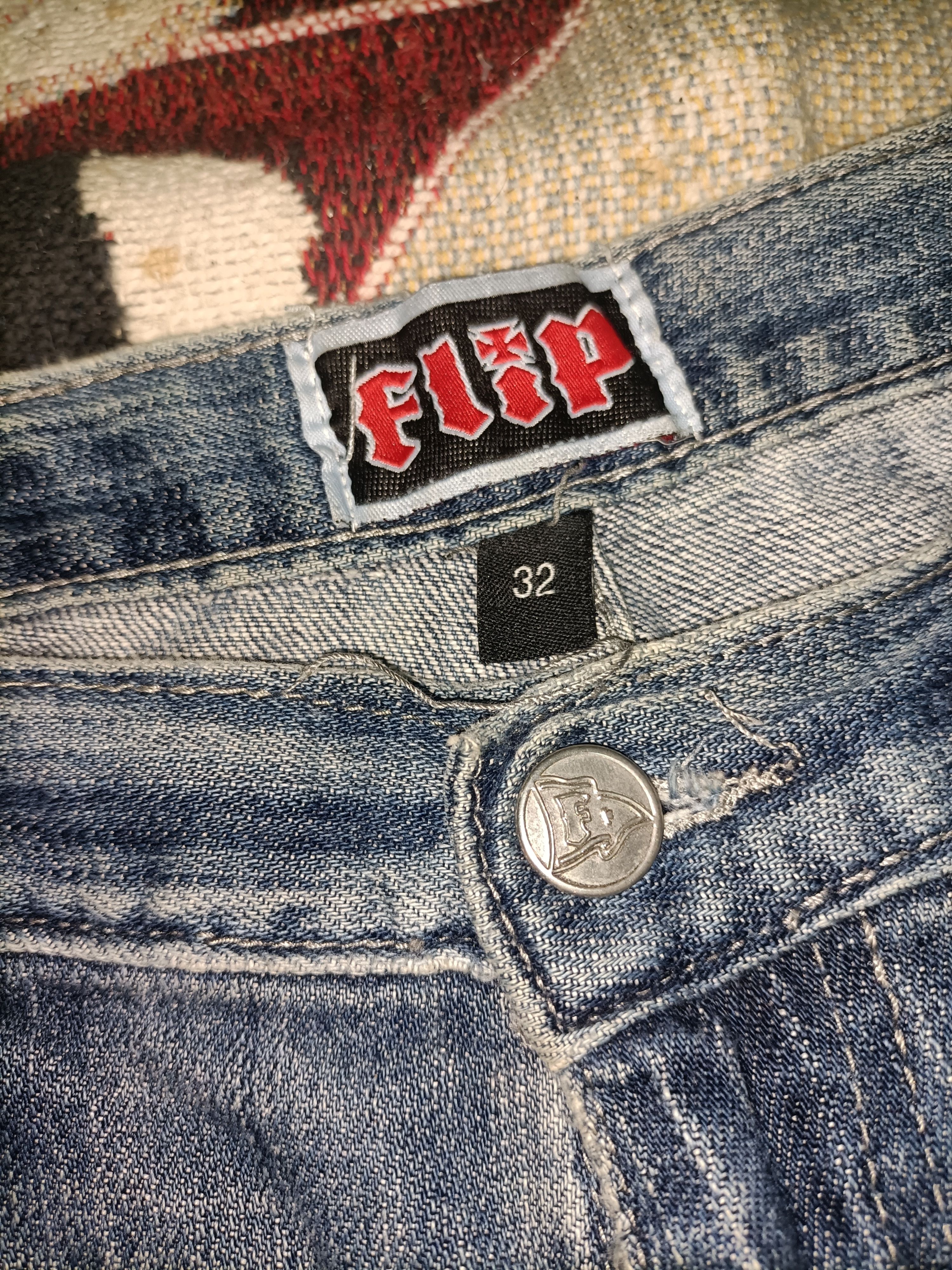 Vintage Y2K🌐 Flip skateboard jorts denim jeans Size US 32 / EU 48 - 3 Thumbnail