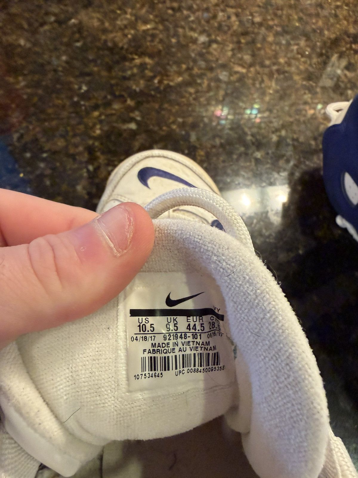 Nike Nike uptempo “knicks” Size US 11 / EU 44 - 4 Thumbnail