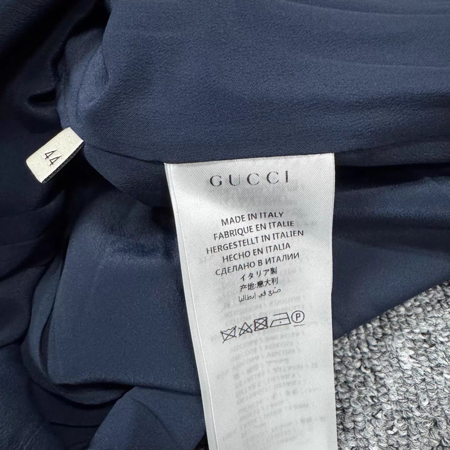 Gucci Gucci Navy Blue Bow Midi Coat 44 New with Tags Size M / US 6-8 / IT 42-44 - 6 Thumbnail