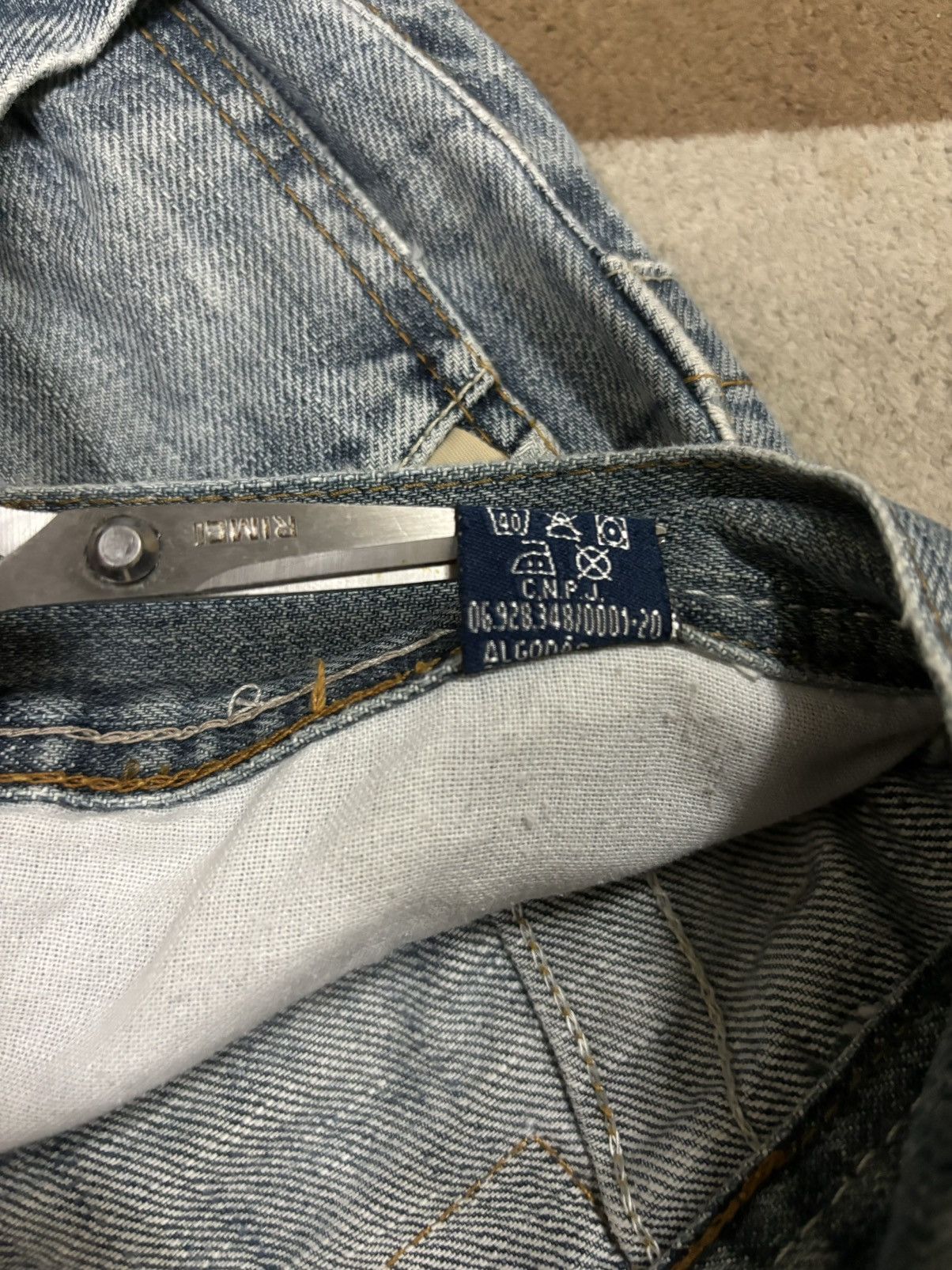 Diesel Vintage Hod-Way Industry Cracked Wash Loose Distressed Jeans Size US 30 / EU 46 - 22 Thumbnail