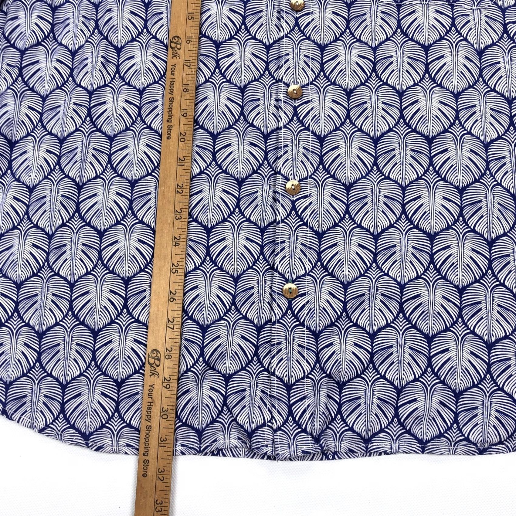 Tommy Bahama Tommy Bahama Veracruz Cay Shirt Men's 2XL Blue White Leaf Viscose Button Short Sleeve Embroidered Logo Relaxed Casual Beach Hawaiian 90s Size US XXL / EU 58 / 5 - 6 Thumbnail