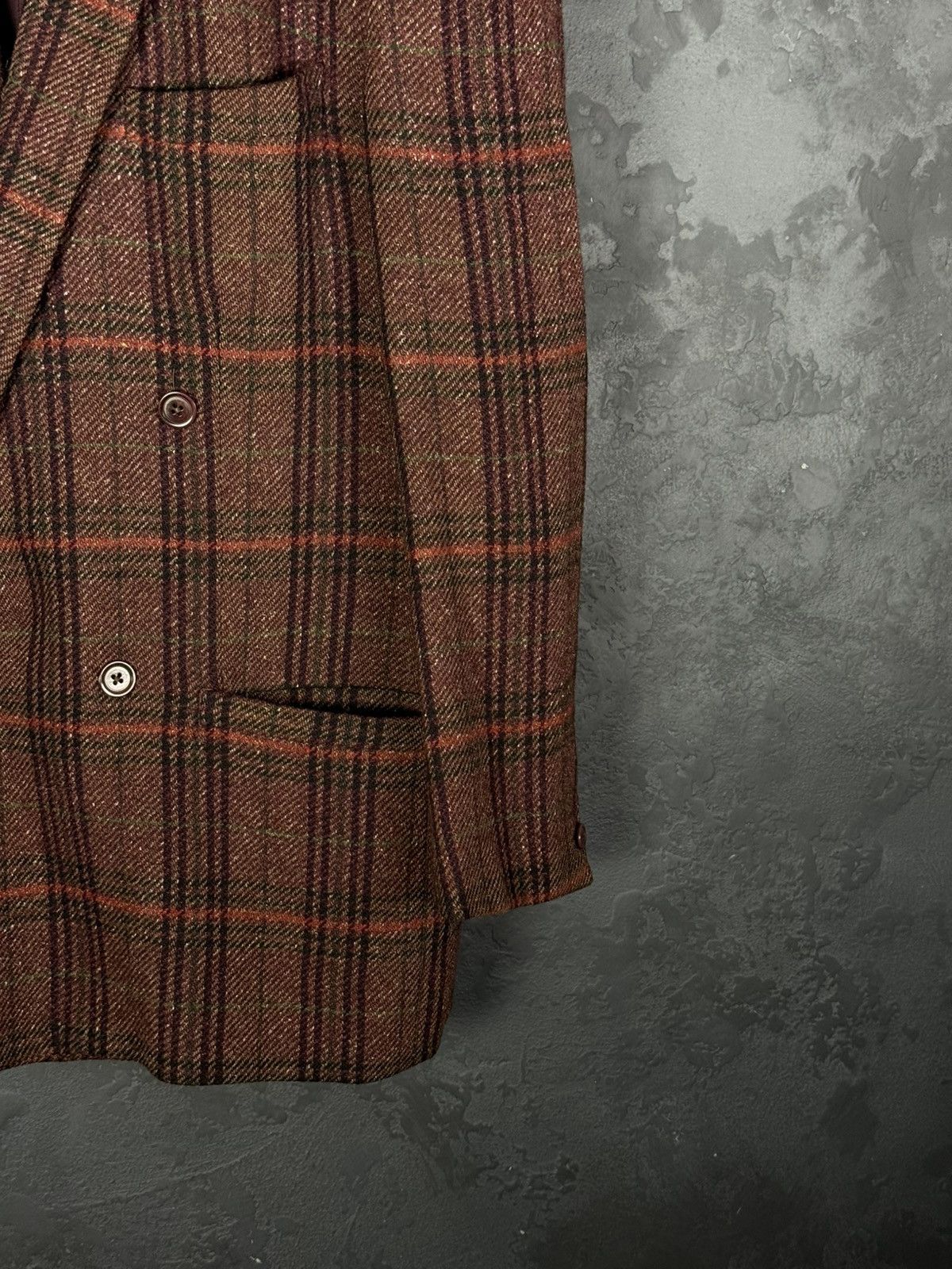 Versace Vintage Gianni Versace 80s-90s Double Breasted Blazer Wool Size 50R - 4 Thumbnail