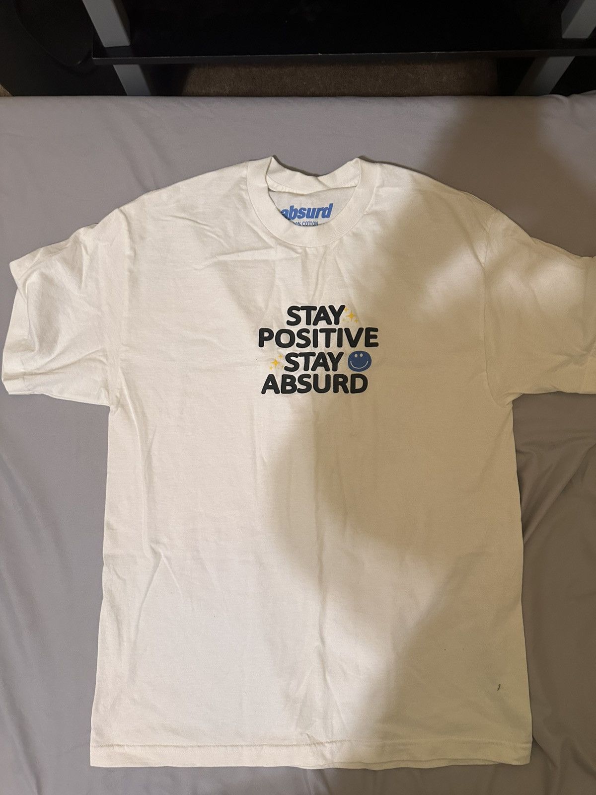 Absurd Absurd Stay Positive Stay Absurd White Tee Size US L / EU 52-54 / 3 - 1 Thumbnail