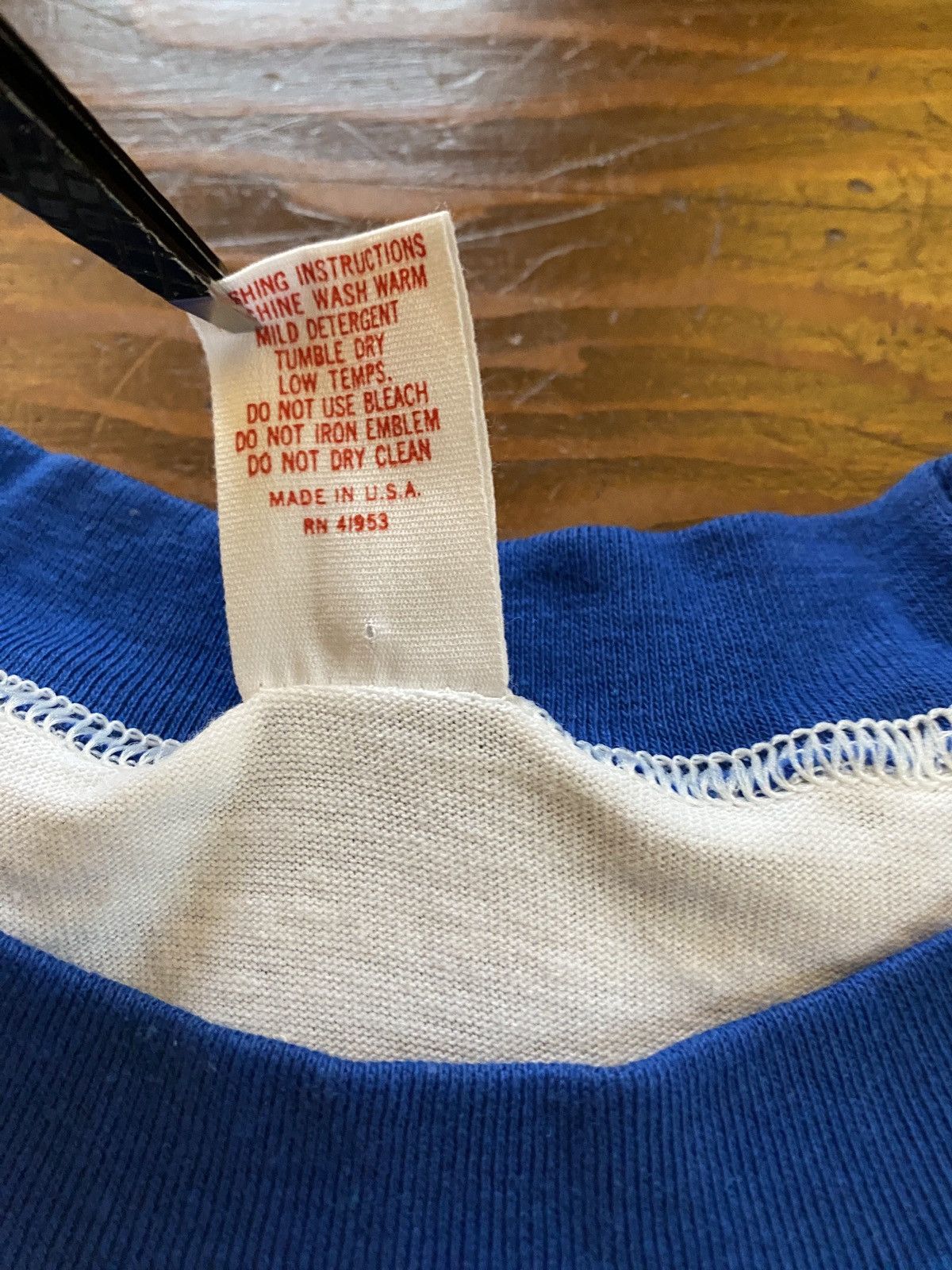Disney Vintage NWT 1984 Donald Duck Bday Ringer Single Stitch Tee Size US L / EU 52-54 / 3 - 11 Thumbnail
