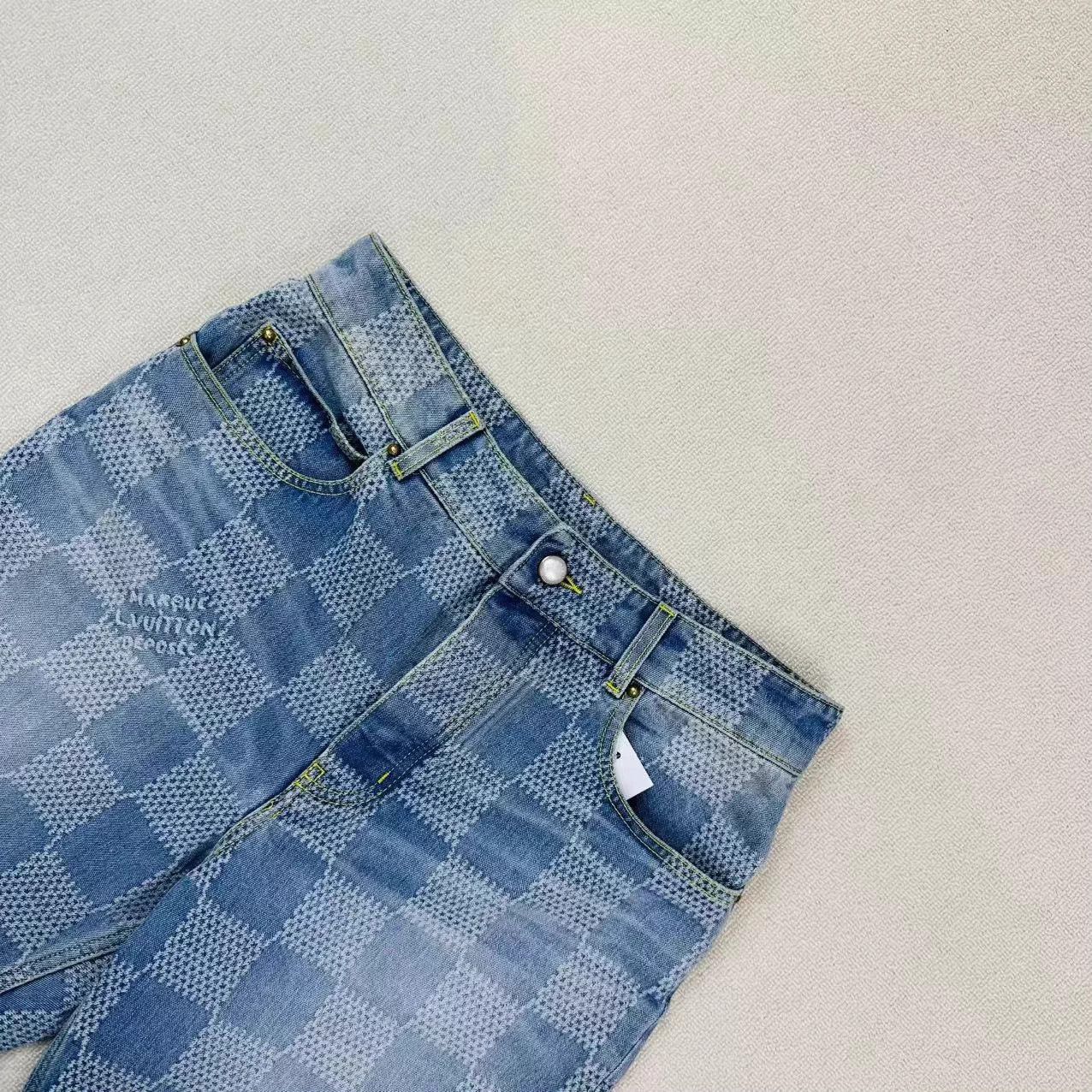 Louis Vuitton LV Damier Straight Jeans W30 EUC Size 30" / US 8 / IT 44 - 3 Thumbnail