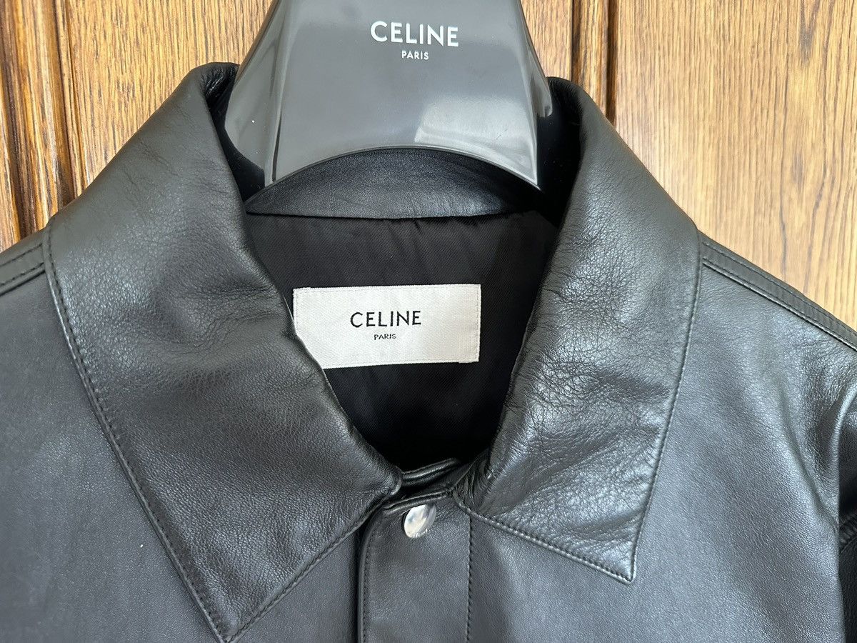 Celine Celine x Hedi leather trucker jacket 50 BNWT Hedi Slimane Size US M / EU 48-50 / 2 - 16 Thumbnail