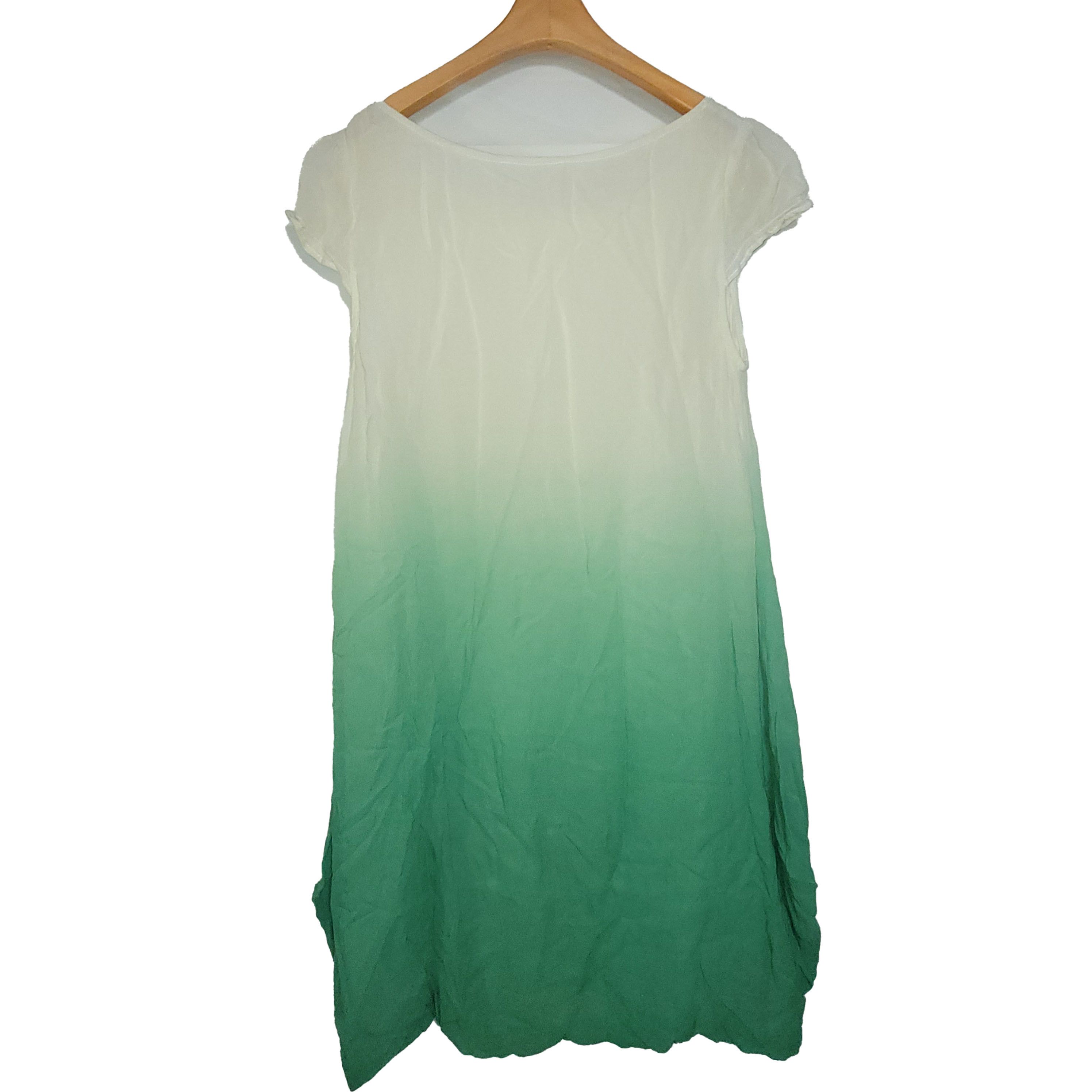 Other Women's 100% Silk Size M Short Sleeve Dress Flaw SEJ801 Size M / US 6-8 / IT 42-44 - 4 Thumbnail