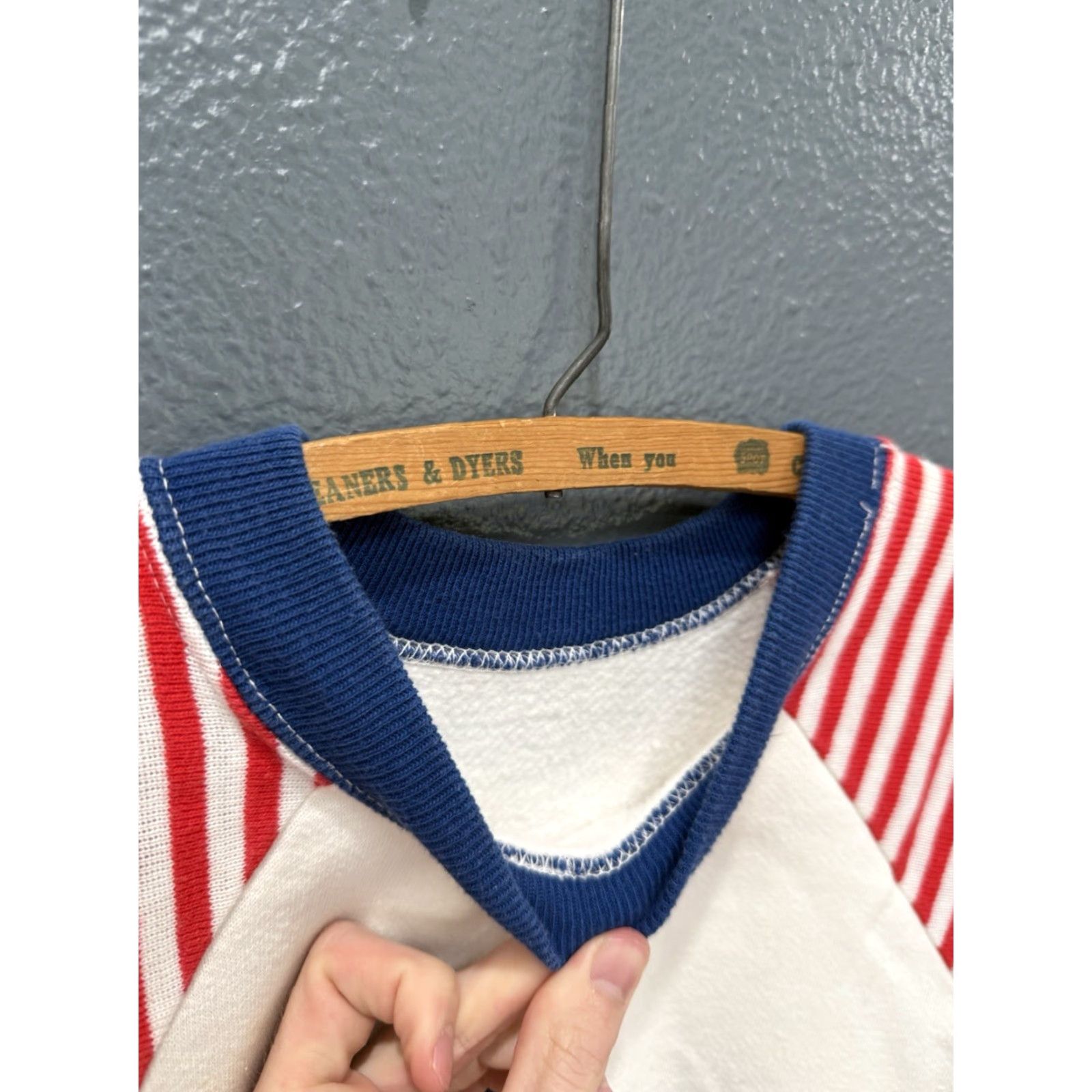 Vintage VINTAGE USA Flag White Cotton Men Short Sleeve Sweatshirt M Size Medium Pullover Size US M / EU 48-50 / 2 - 2 Thumbnail
