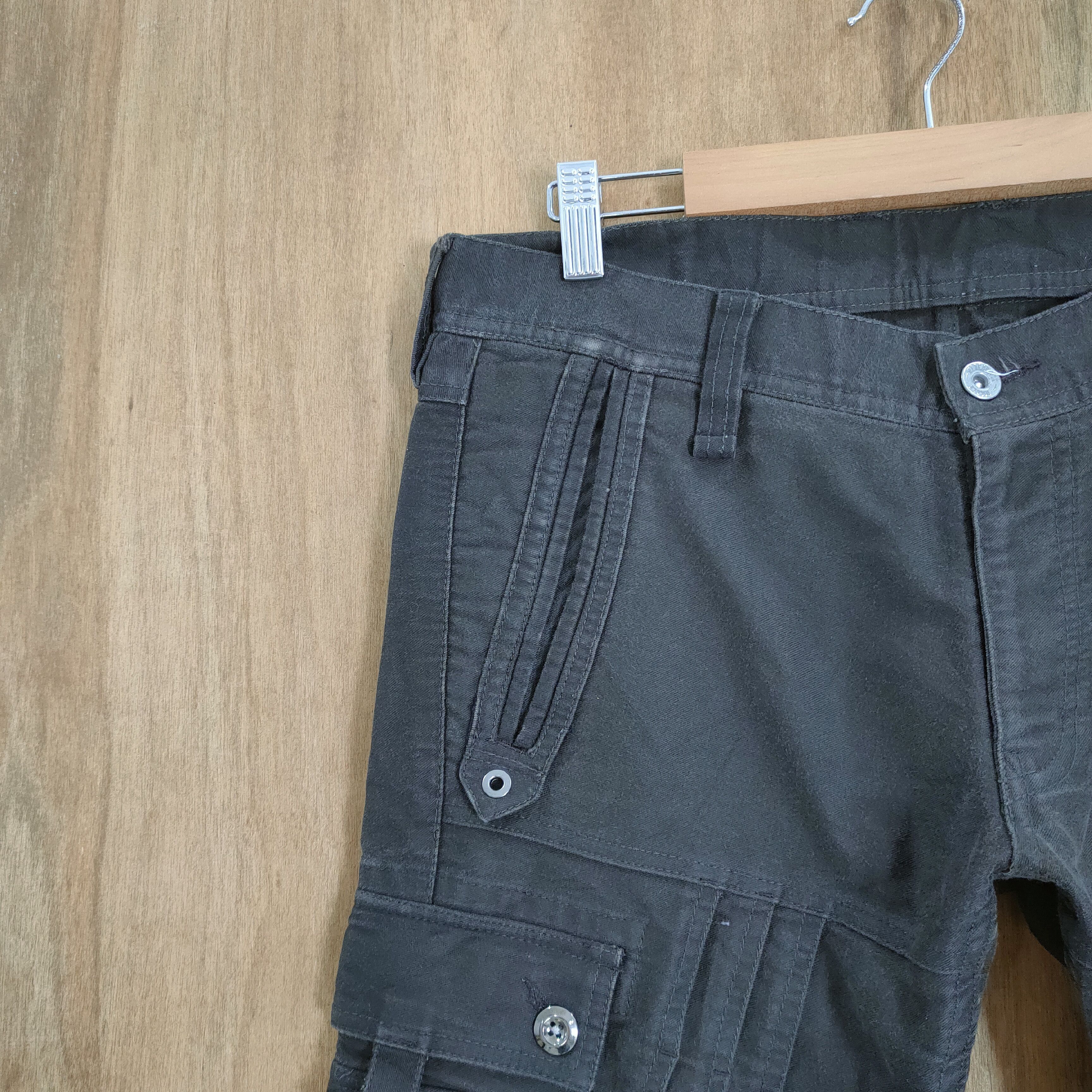 Japanese Brand VINTAGE NICOLE FLARE BROWN BONDAGE CARGO PANTS Size US 32 / EU 48 - 5 Thumbnail
