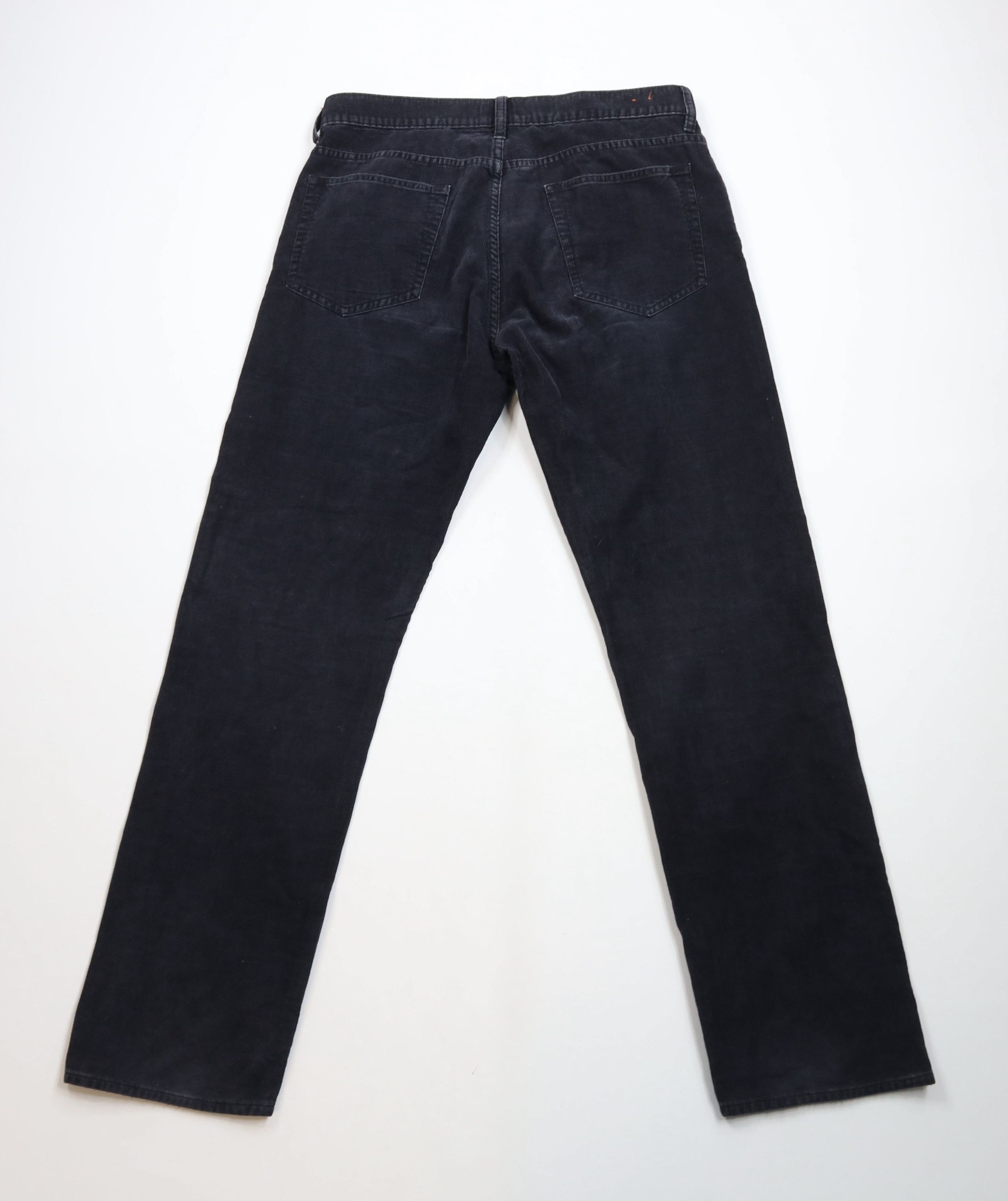 J.Crew × Vintage Vintage J Crew Faded Straight Leg Corduroy Chino Pants Black Size US 33 - 9 Thumbnail