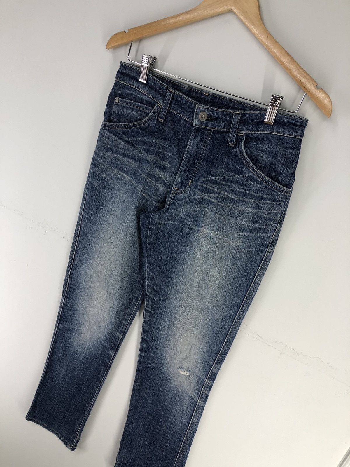 Edwin × Vintage Vintage Edwin Distressed Faded Blue Jeans Size US 28 / EU 44 - 4 Thumbnail