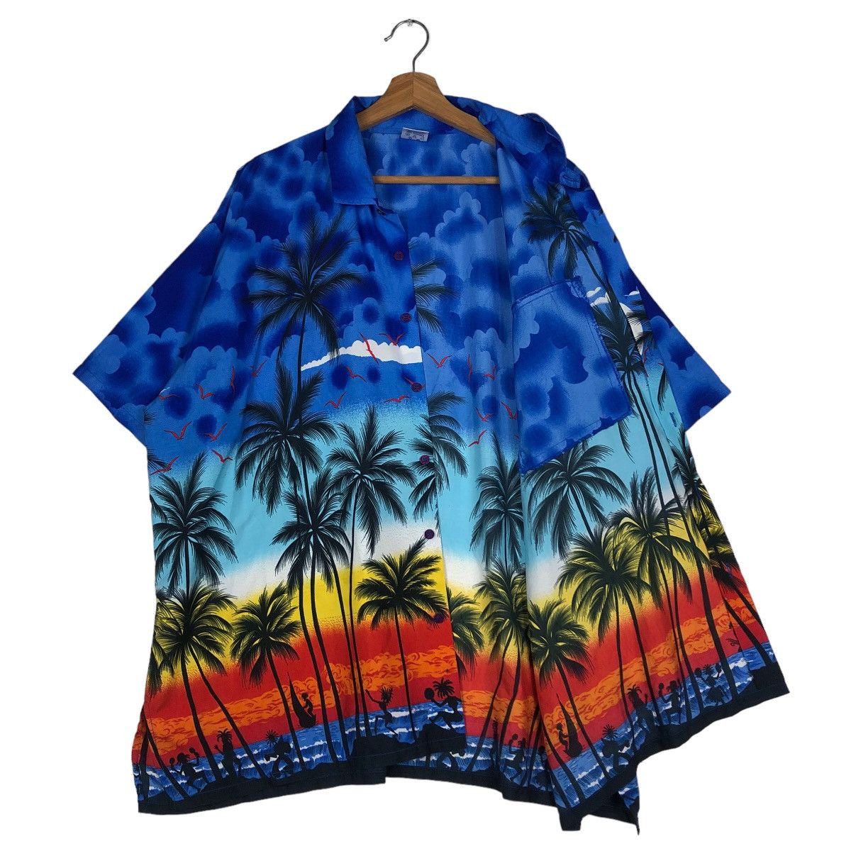 Japanese Brand Vintage Hawaii Shirt Button Over Print Rima Toyo Enterprise Size US XXL / EU 58 / 5 - 11 Thumbnail