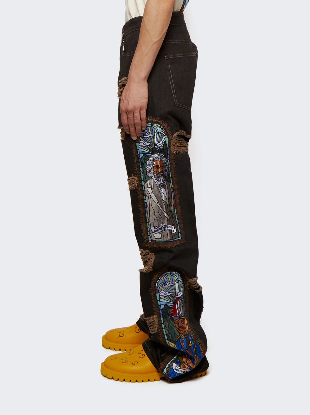 Barriers × Who Decides War o1gr1nt0525 NY Monument Denim in Coal Black Size US 26 / EU 42 - 3 Thumbnail