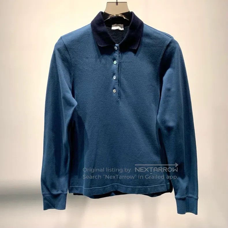 Hermes Solid Color Long Sleeve T-Shirt