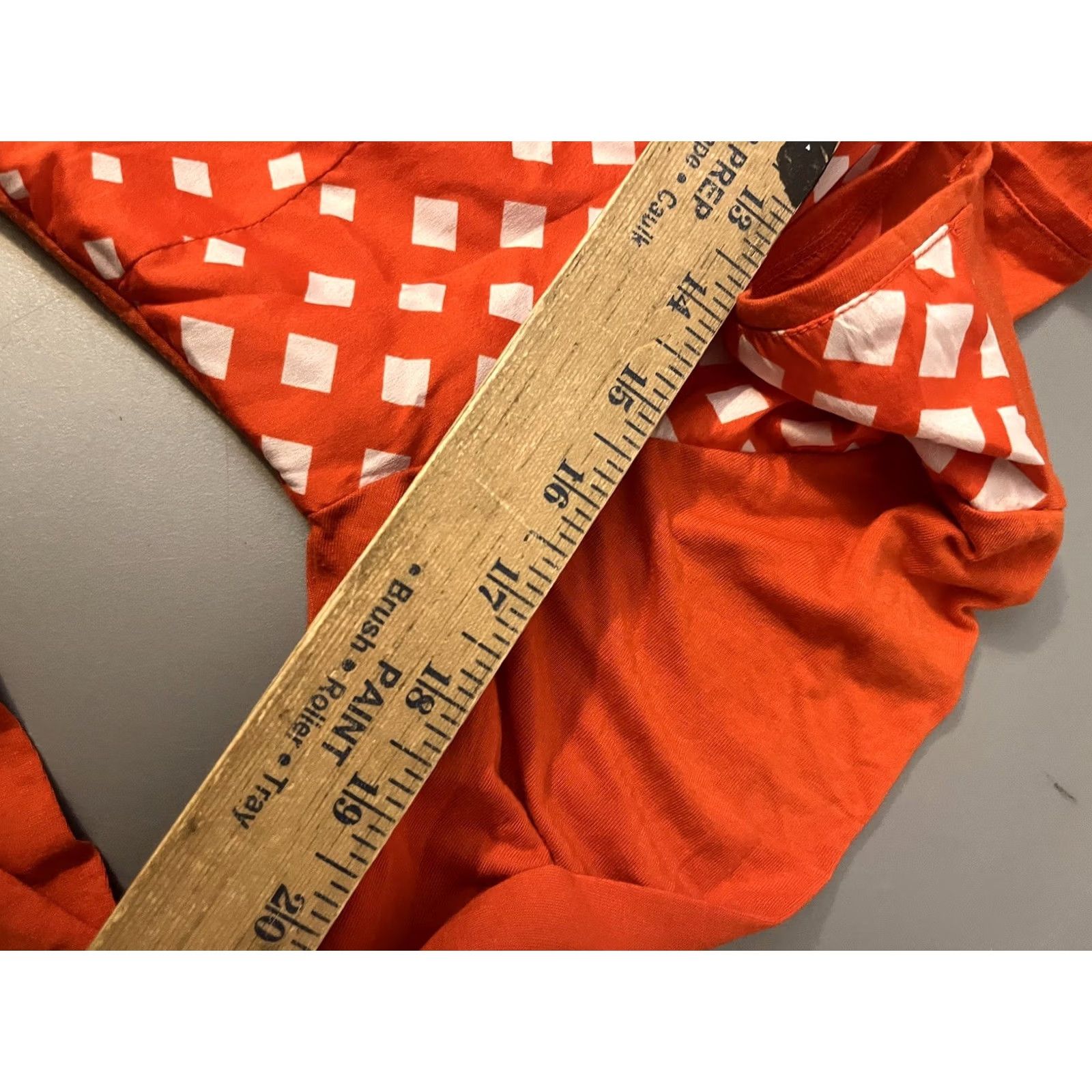 Vintage G.H.Bass & Co Casual Dress Women Medium Orange Midi Shift Long Sleeve | Casual Womens Dress M Orange Size M / US 6-8 / IT 42-44 - 5 Thumbnail