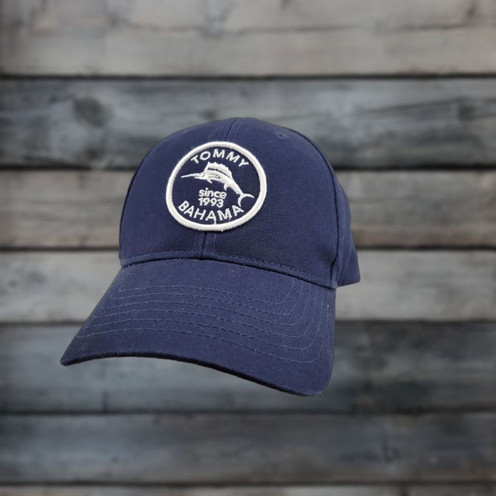 Tommy Bahama Tommy Bahama Hat Cap Men’s Navy Blue Embroidered Patch Fish Adjustable Cap Size ONE SIZE - 1 Thumbnail