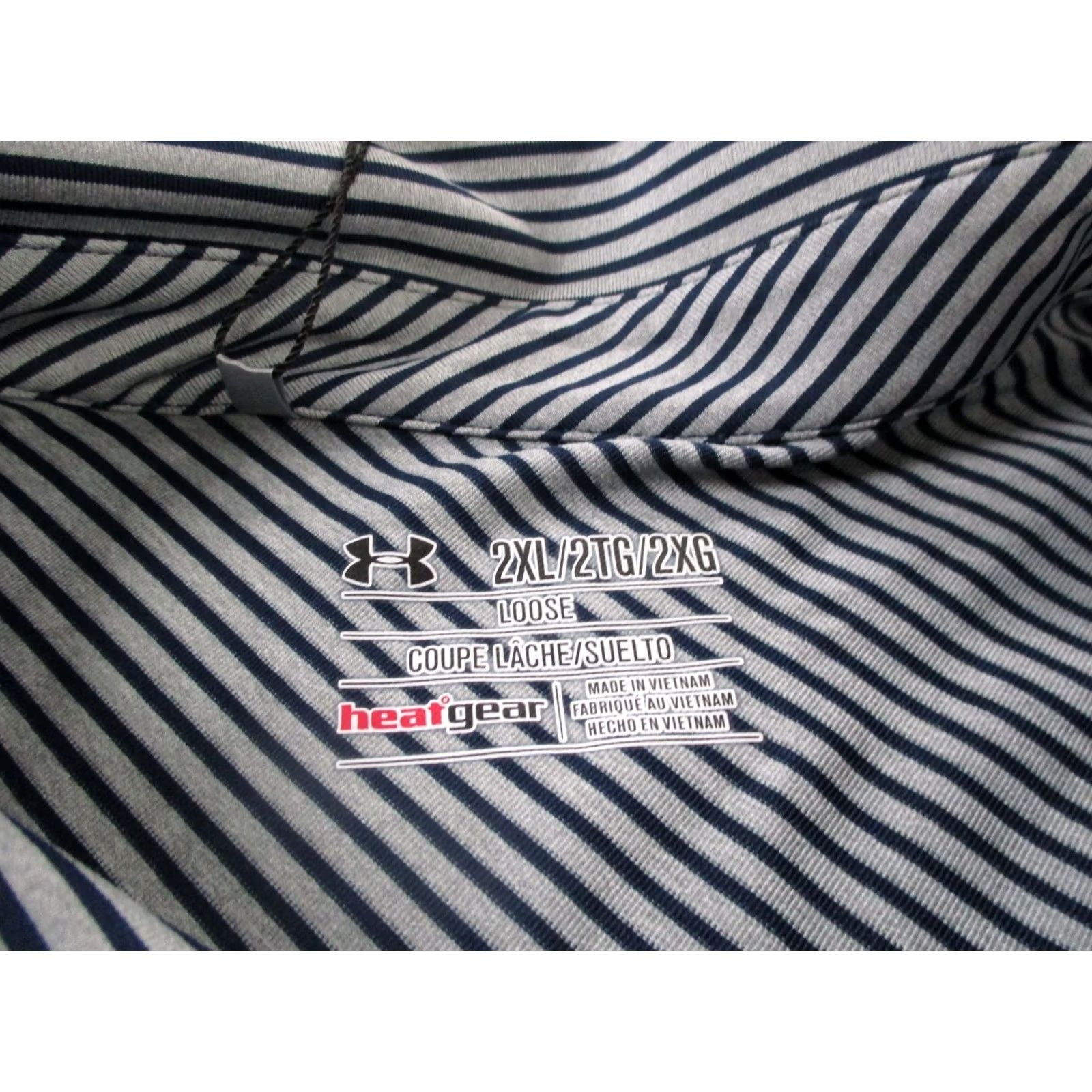 Under Armour Under armour Polo Shirt Mens 2XL Striped Loose Performance Golf Logo Sport NEW Size US XXL / EU 58 / 5 - 6 Thumbnail
