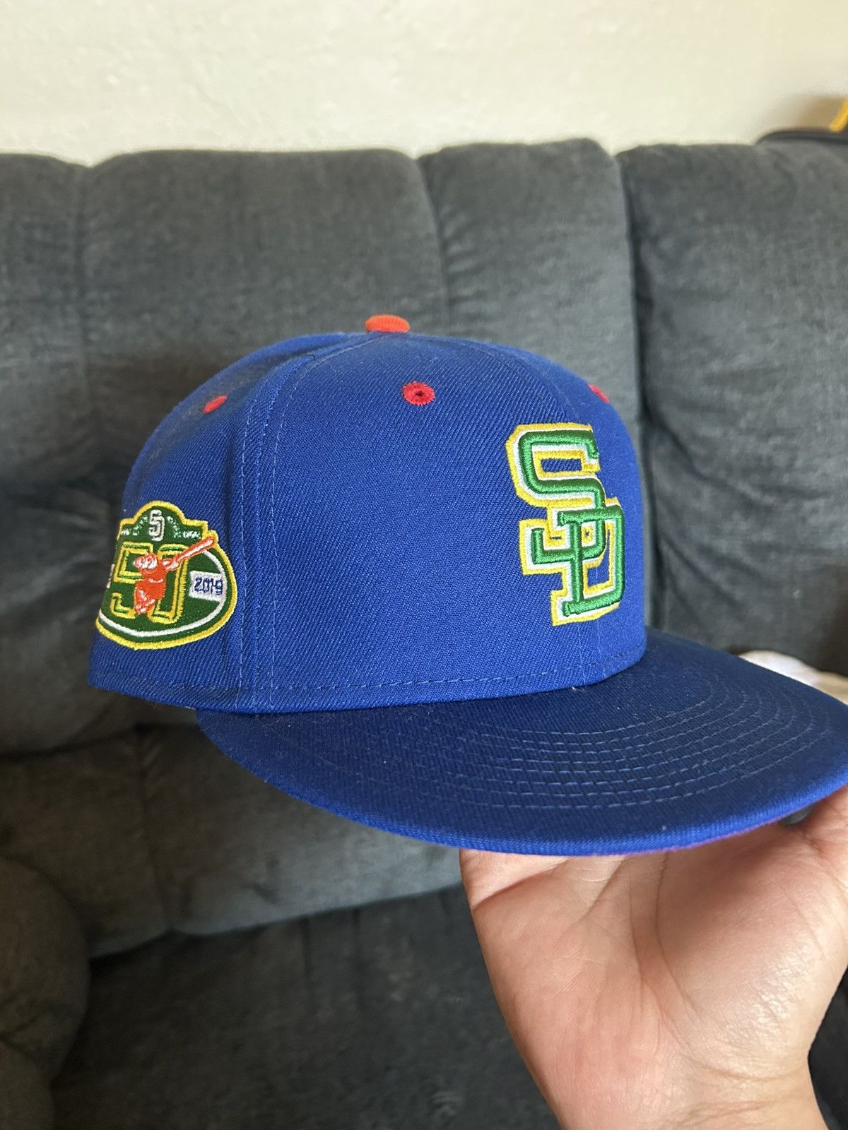New Era San Diego Padres Purple UV Neon Green Yellow 59fifty fitted Size ONE SIZE - 1 Thumbnail