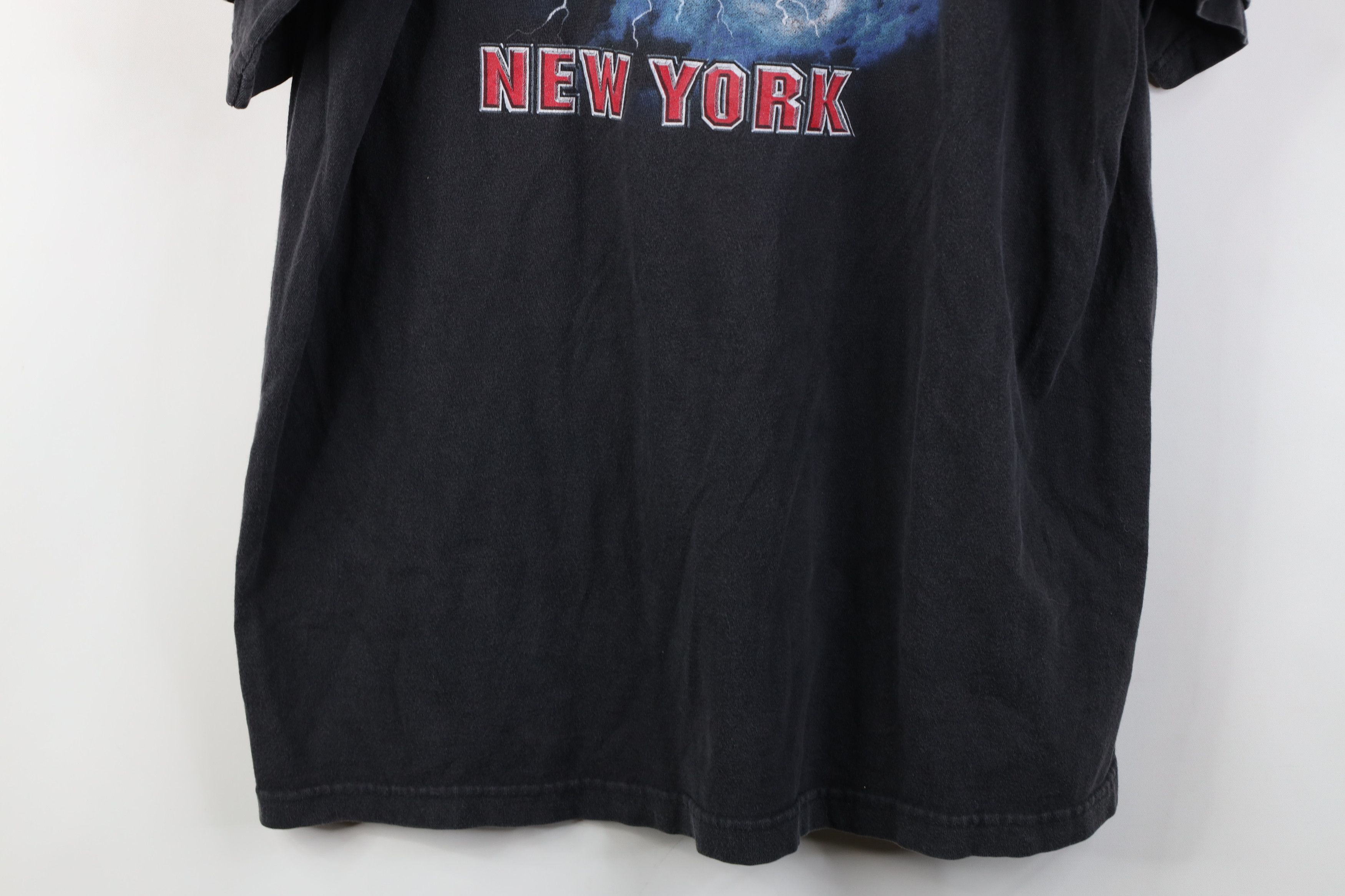 Harley Davidson Vintage 90s Harley Davidson Cafe New York Lightning T-Shirt Size US L / EU 52-54 / 3 - 15 Thumbnail