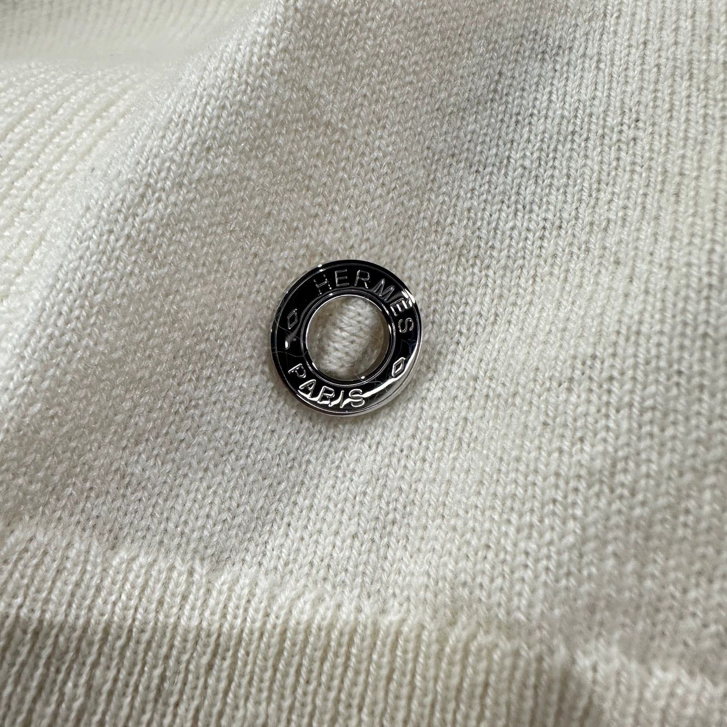 Hermes Hermes may799 Logo Steel Buckle Cashmere SS 34 Size XS / US 0-2 / IT 36-38 - 6 Thumbnail