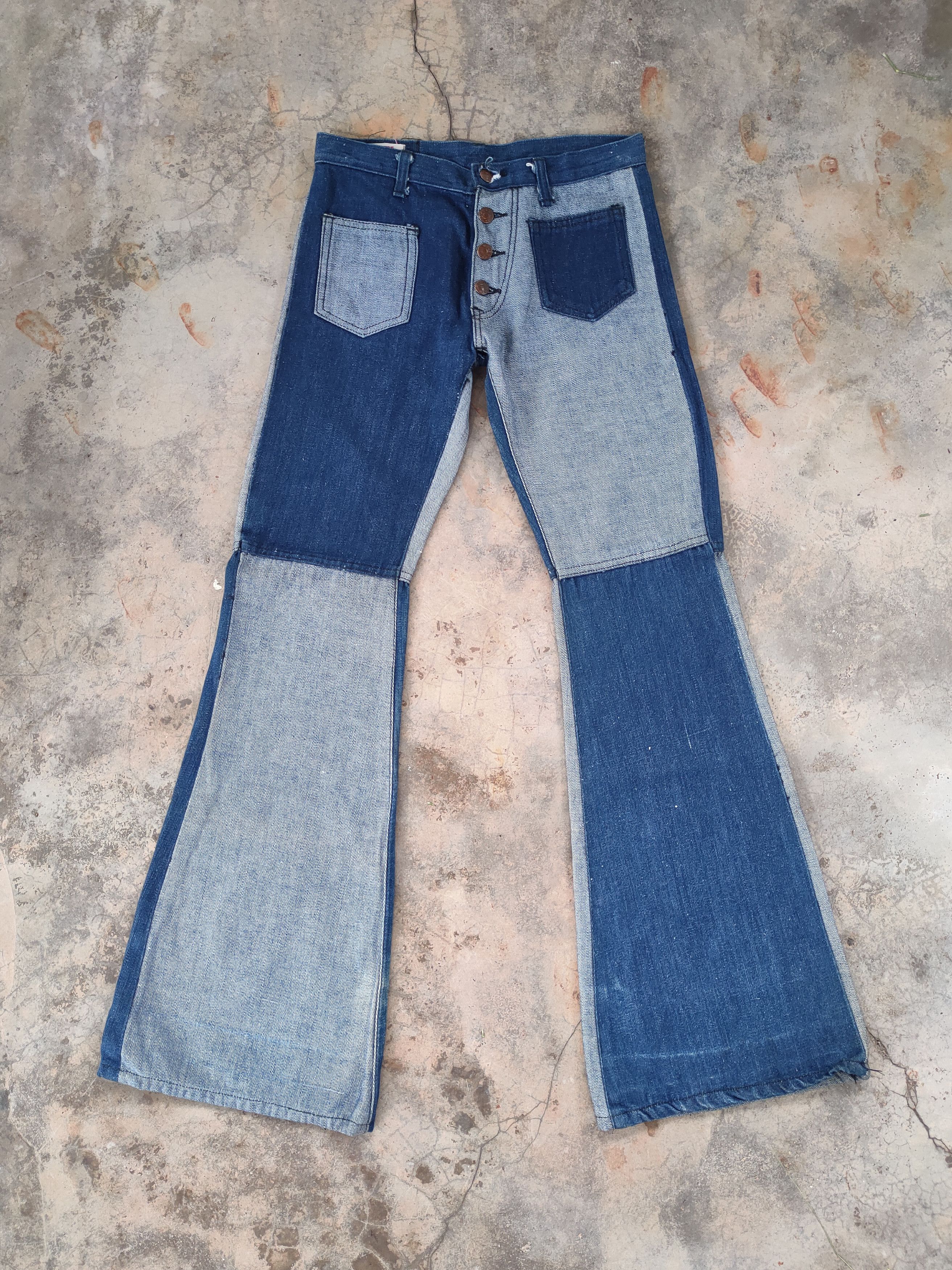 Edwin FLARE! W29 VINTAGE EDWIN FADED FLARE JEAN DENIM PANTS Size US 29 - 1 Thumbnail