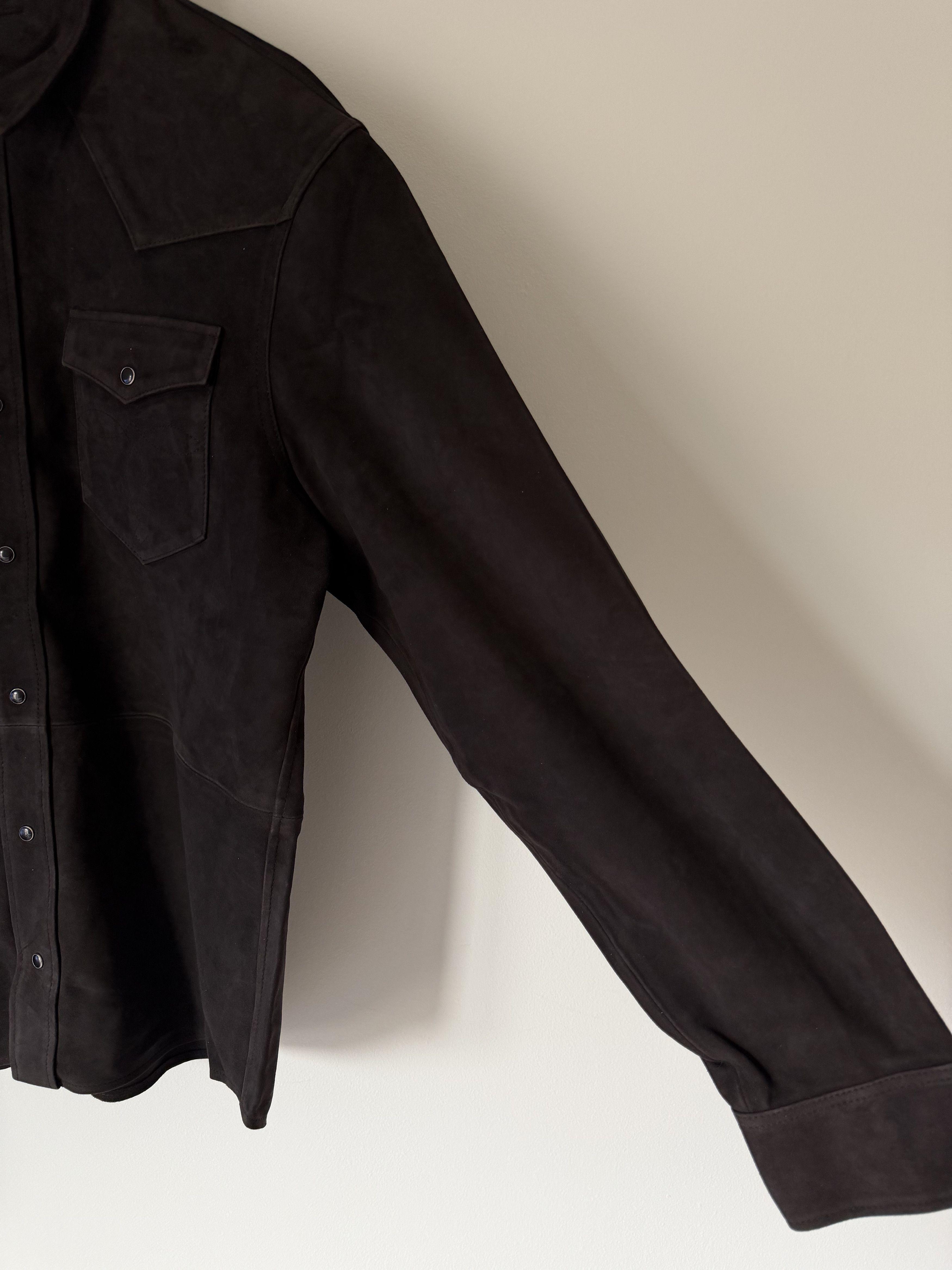 DENIM TEARS Denim Tears Suede Shirt in Coffee Brown Size US L / EU 52-54 / 3 - 4 Thumbnail