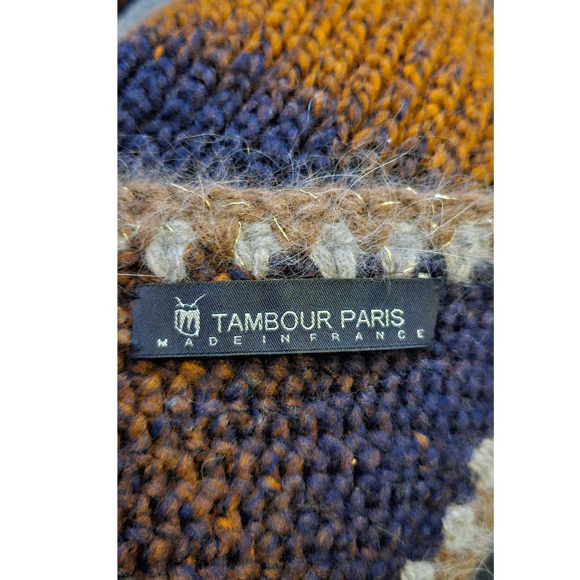 Other Tambour Paris "ILLUSION" Shawl-Vest FRENCH WOOL O/S *RARE Size ONE SIZE - 8 Thumbnail