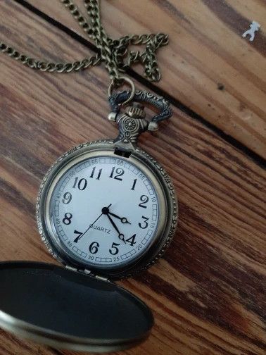 Other Flower Pocket Watch Quartz Pendant Necklace Gift For Him Size ONE SIZE - 5 Thumbnail