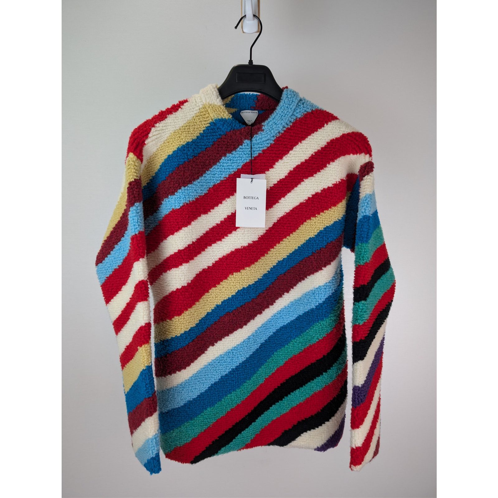 Bottega Veneta o1rshd1 Striped Loopy Knit Wool-Blend Sweater in Multicolor Size US M / EU 48-50 / 2 - 2 Thumbnail