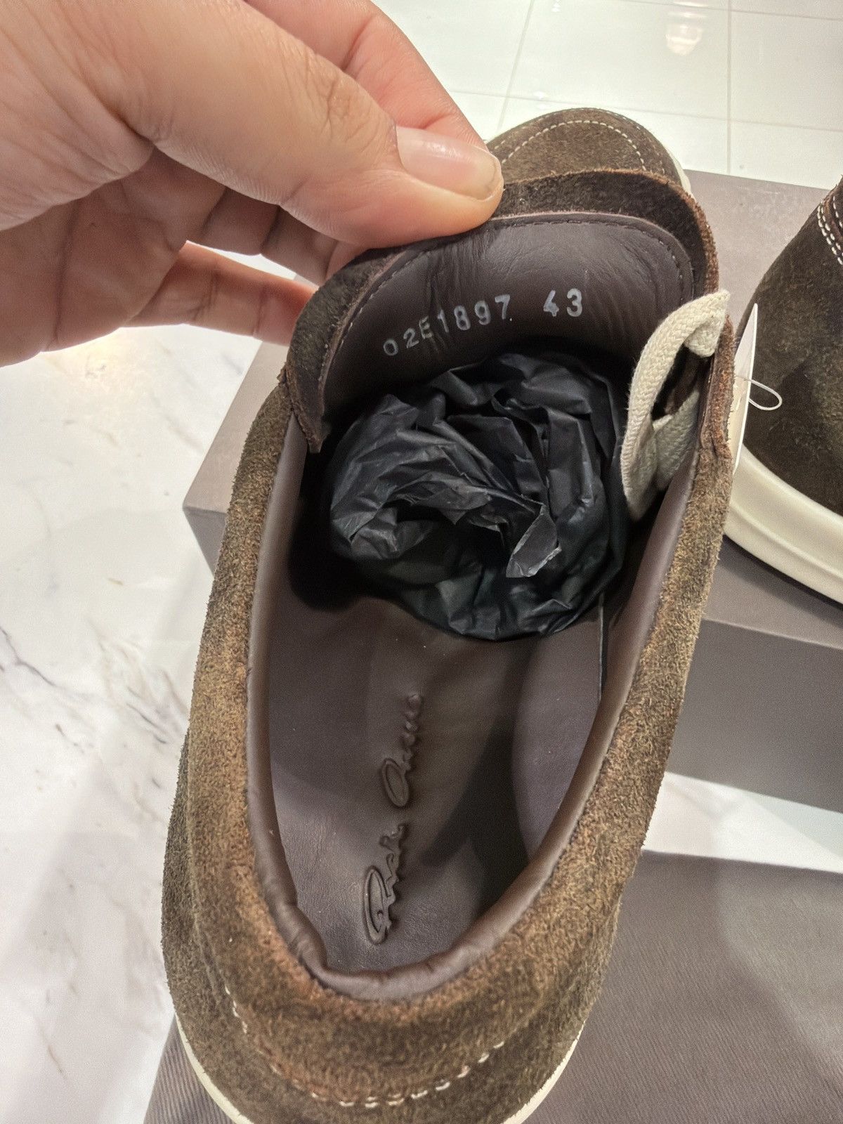 Rick Owens Rick Owens Brown Suede Vintage Lows Size US 10 / EU 43 - 6 Thumbnail