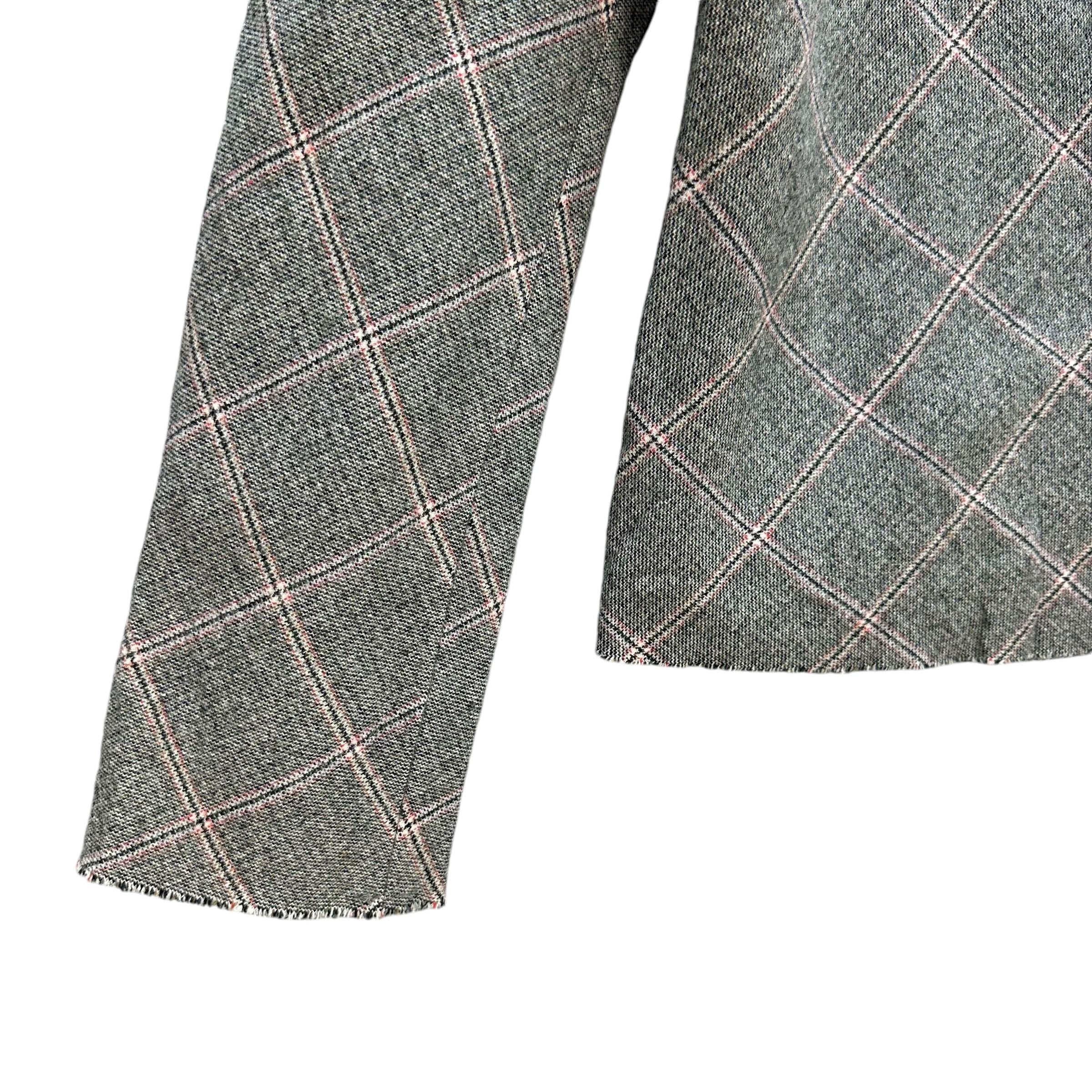 Comme des Garcons Tricot COMME des GARCONS AD1997 Check Wool Jacket #A54-1249 Size S / US 4 / IT 40 - 4 Thumbnail
