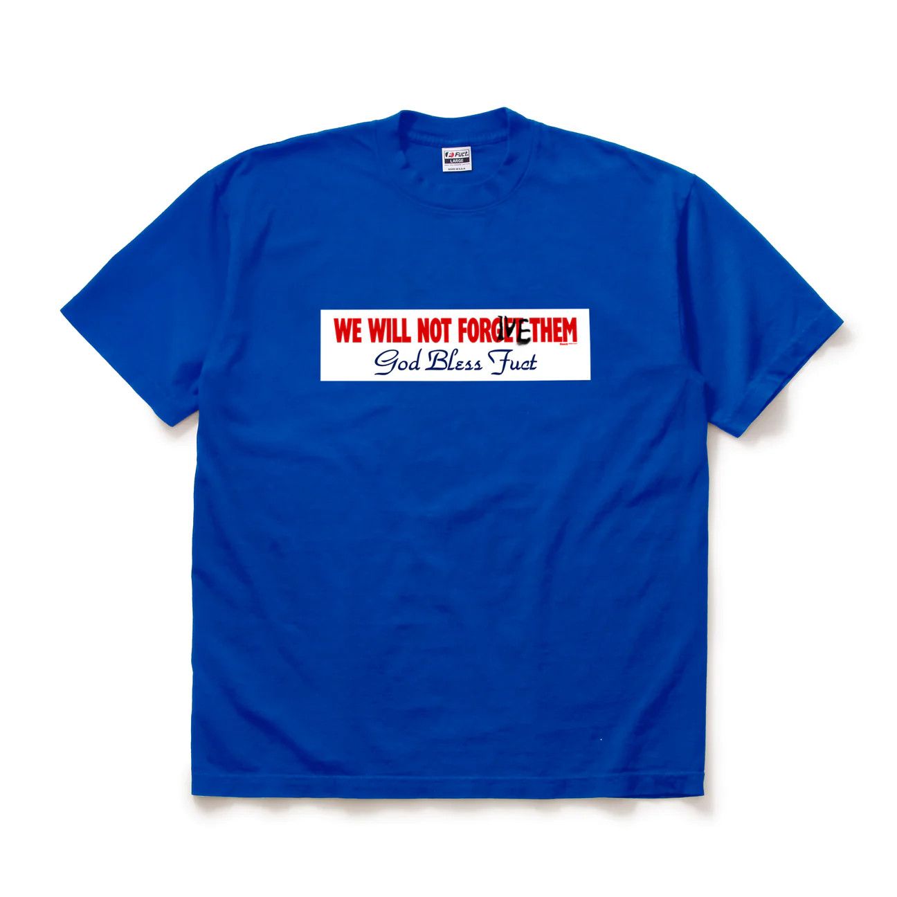 Image of Fuct - God Bless Fuct Tee Royal Blue / Xl, Men's