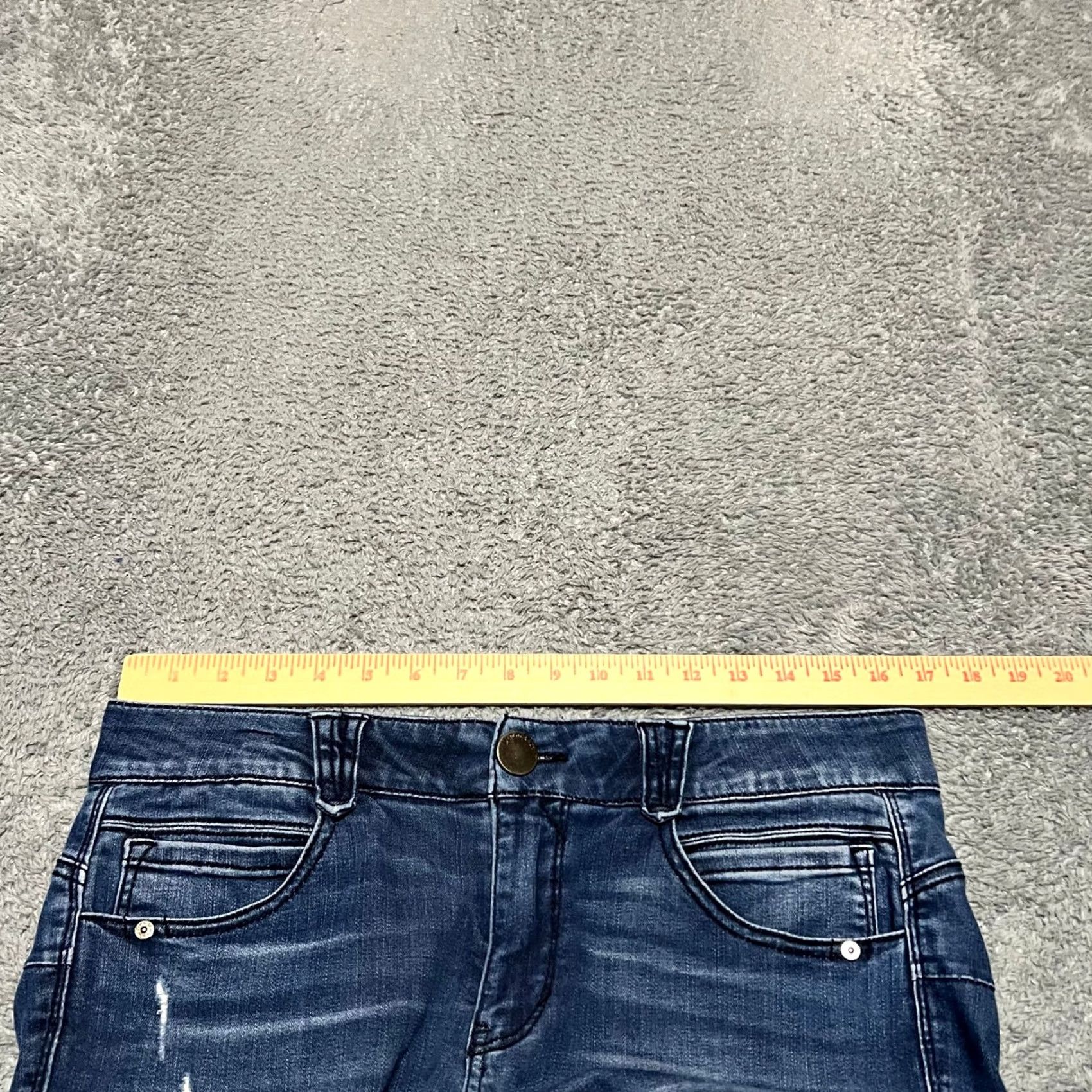 Vintage Democracy Jeans Womens 10 Ankle Ab Solution Stretch Blue 33x29.5 Regular Women Mens? Size 32" / US 10 / IT 46 - 7 Thumbnail