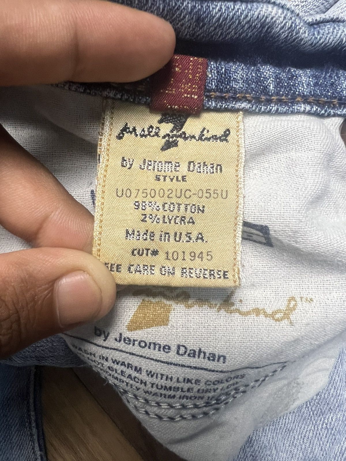 14th Addiction 7 For All Mankind Bootcut Jeans Distressed Denim (42) Size 27" / US 4 / IT 40 - 13 Thumbnail