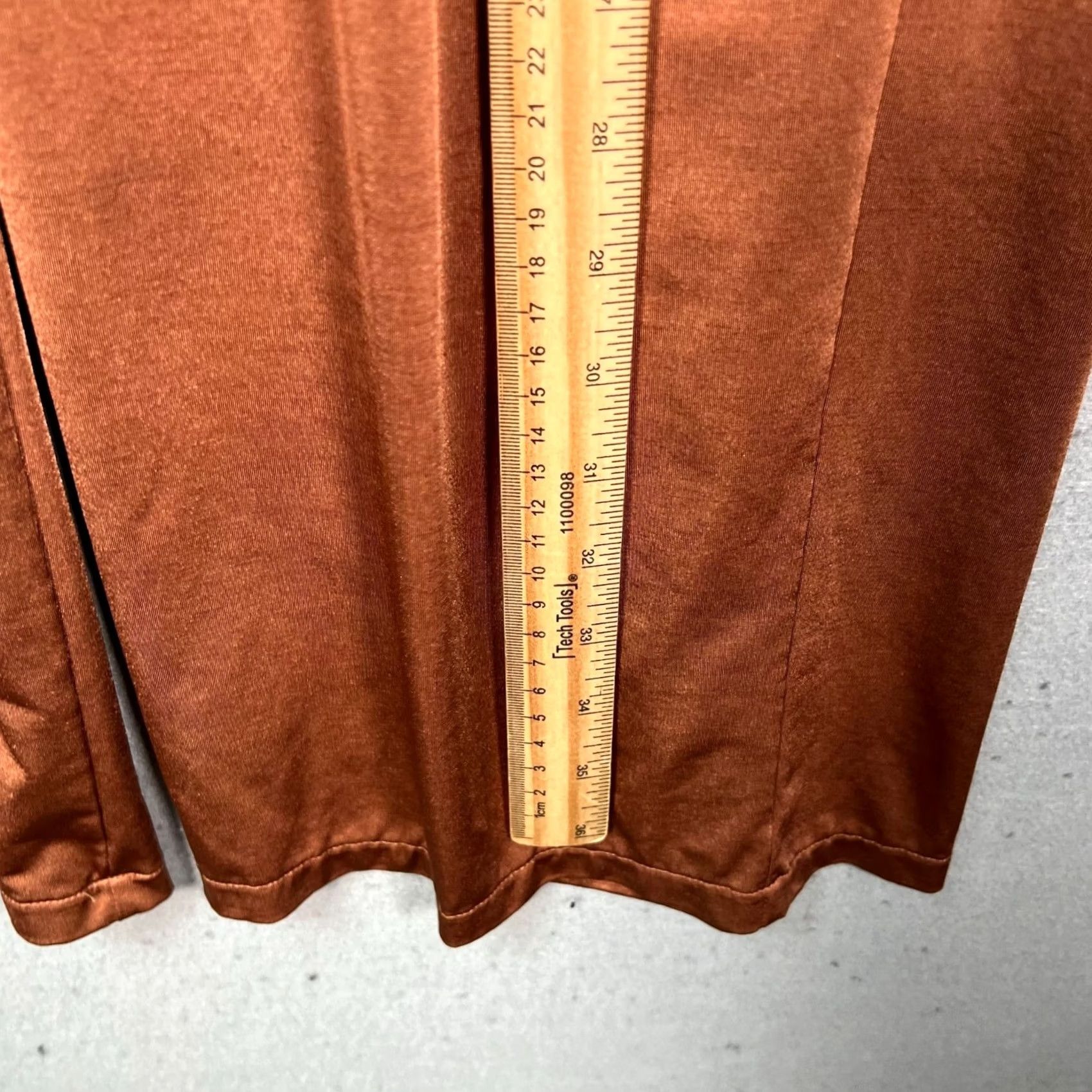 Uniqlo Uniqlo Womens Large Wide-Leg Pleated Pants Brown Polyester Blend - Casual All Season Womens Pants Size 36" / US 14 / IT 50 - 6 Thumbnail