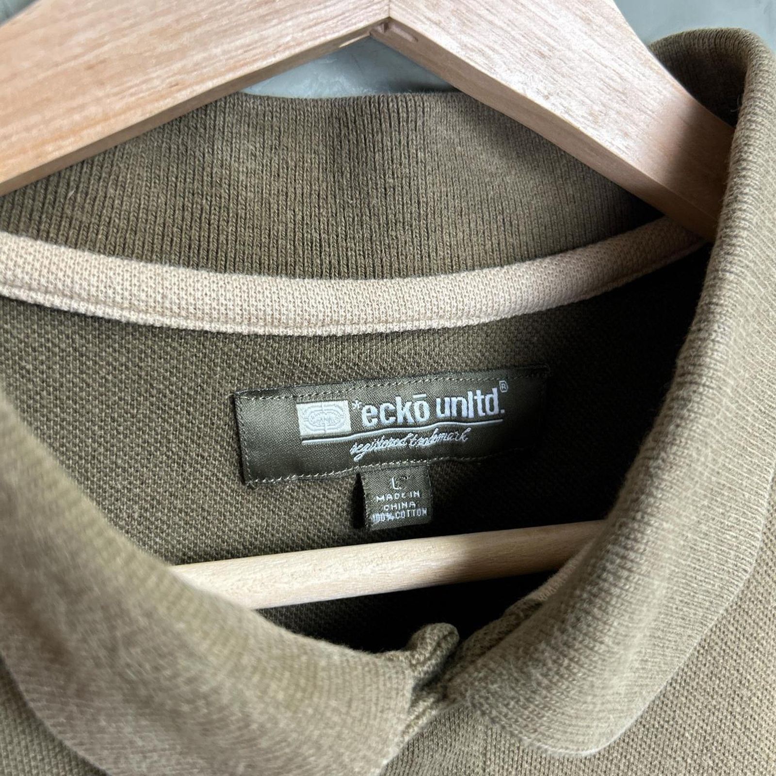 Ecko Unltd. Ecko Unltd. Earth Tone Button Polo Lrg Y2K Short Sleeve Tee Size US L / EU 52-54 / 3 - 3 Thumbnail