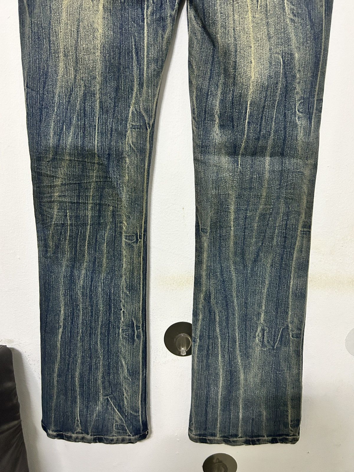 If Six Was Nine × Japanese Brand × Le Grande Bleu (L.G.B.) Just Me Flare Jeans Sick Faded Mudwash Vitntage Style Size 28" / US 6 / IT 42 - 6 Thumbnail