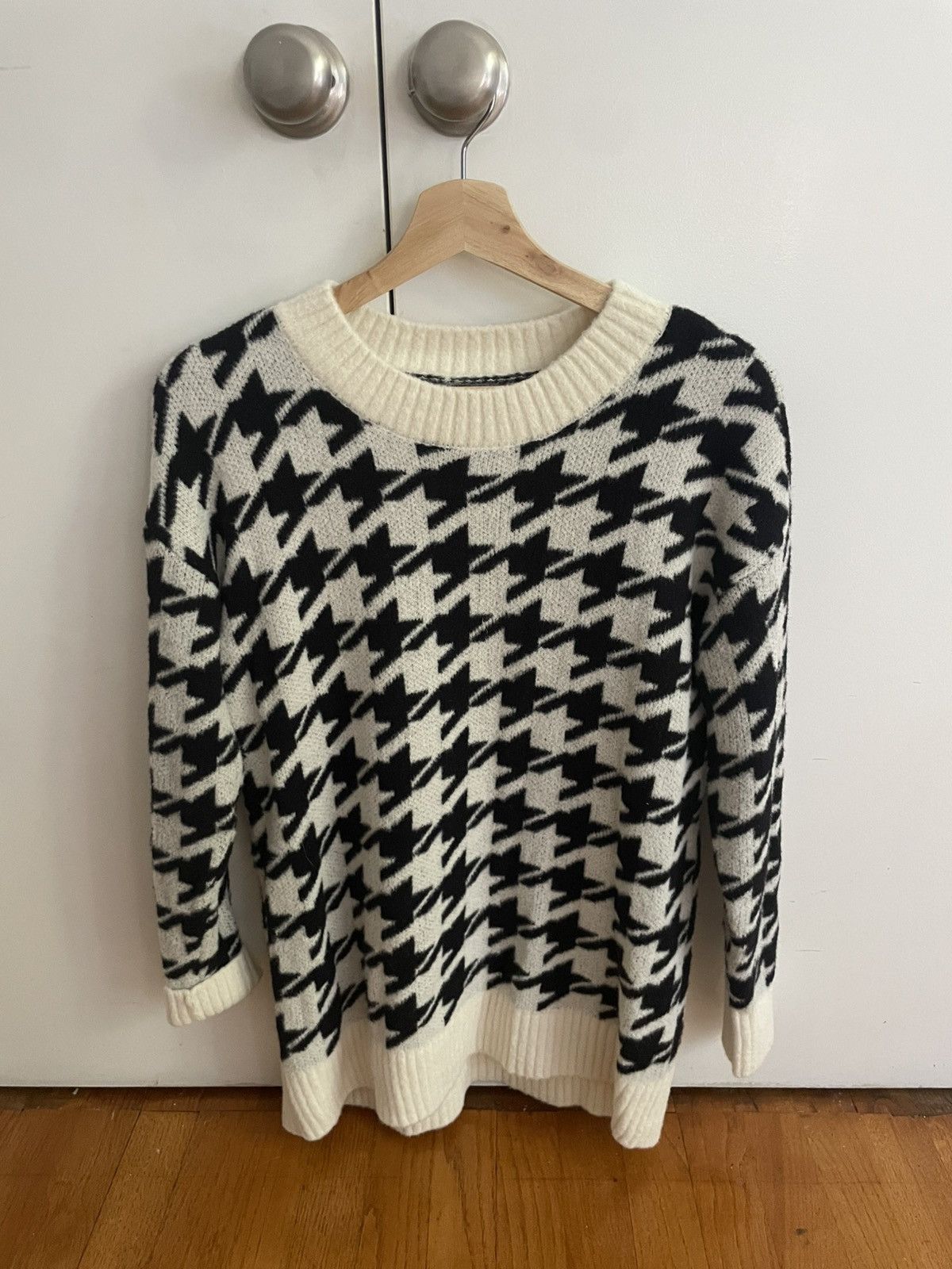 Lou & Grey Houndstooth Black and White Lou & Grey Sweater Size S / US 4 / IT 40 - 2 Thumbnail